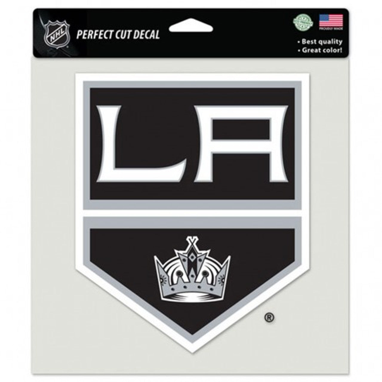 Los Angeles Kings Decal 8x8 Perfect Cut Color - Special Order - Sports Collectibles, Sports Memorabilia, Sports Fan Shop, Sports Gifts