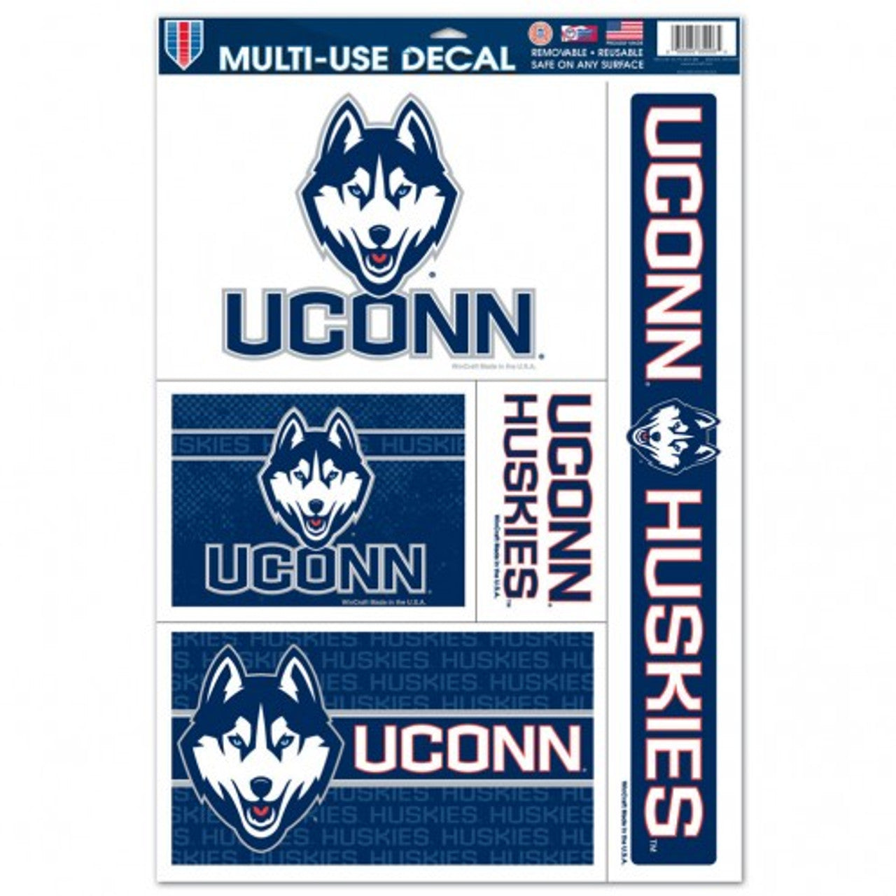 Connecticut Huskies Decal 11x17 Ultra - Sports Collectibles, Sports Memorabilia, Sports Fan Shop, Sports Gifts