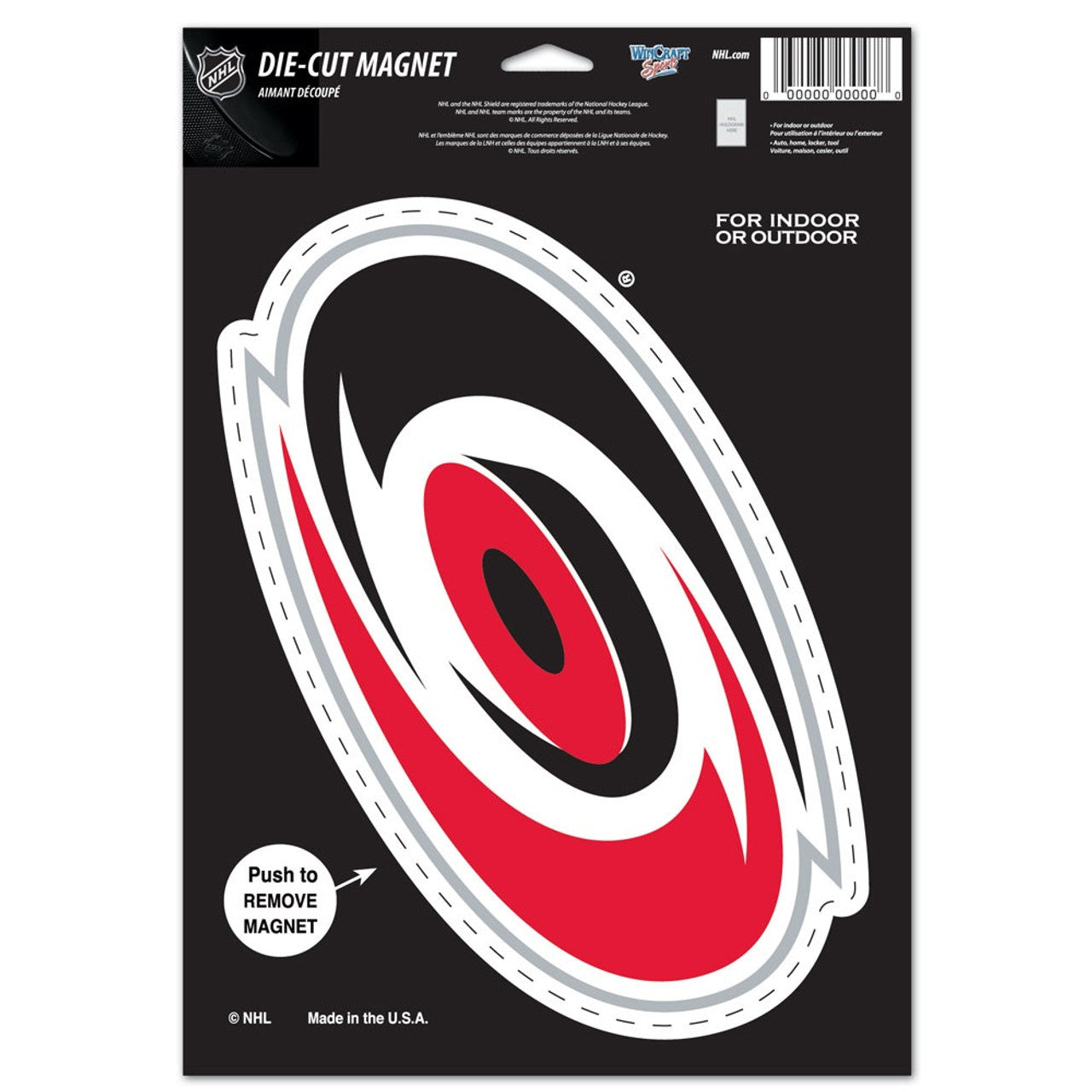 Carolina Hurricanes Magnet 6.25x9 Die Cut Logo Design Special Order - Sports Collectibles, Sports Memorabilia, Sports Fan Shop, Sports Gifts