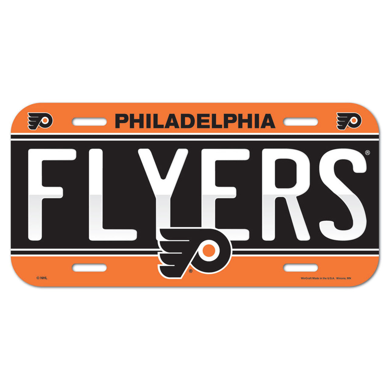 Philadelphia Flyers License Plate Plastic - Sports Collectibles, Sports Memorabilia, Sports Fan Shop, Sports Gifts