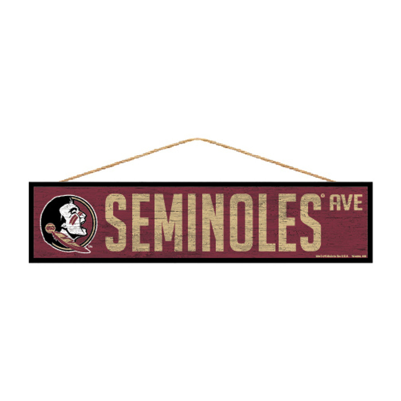 Florida State Seminoles Sign 4x17 Wood Avenue Design - Special Order - Sports Collectibles, Sports Memorabilia, Sports Fan Shop, Sports Gifts