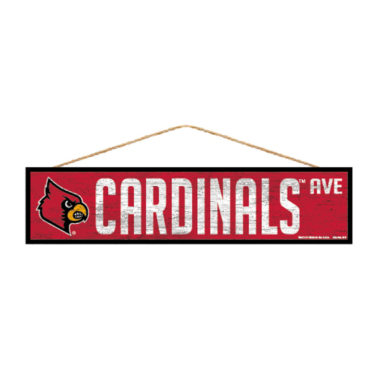 Louisville Cardinals Sign 4x17 Wood Avenue Design - Special Order - Sports Collectibles, Sports Memorabilia, Sports Fan Shop, Sports Gifts