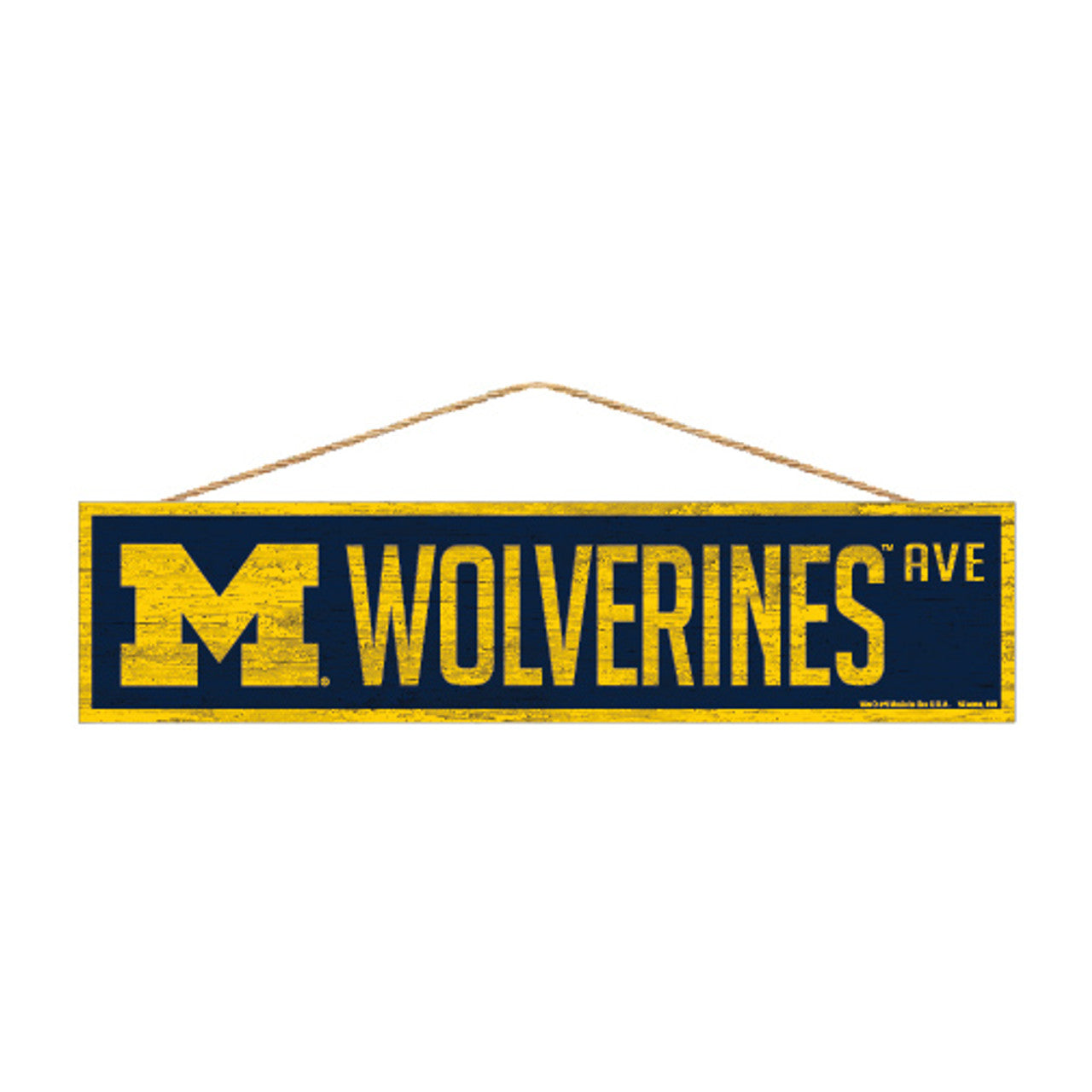 Michigan Wolverines Sign 4x17 Wood Avenue Design - Sports Collectibles, Sports Memorabilia, Sports Fan Shop, Sports Gifts