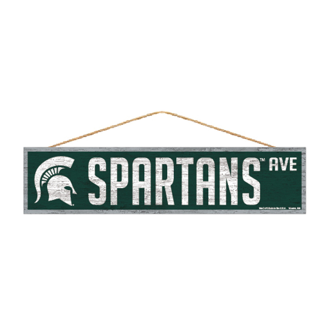 Michigan State Spartans Sign 4x17 Wood Avenue Design - Special Order - Sports Collectibles, Sports Memorabilia, Sports Fan Shop, Sports Gifts
