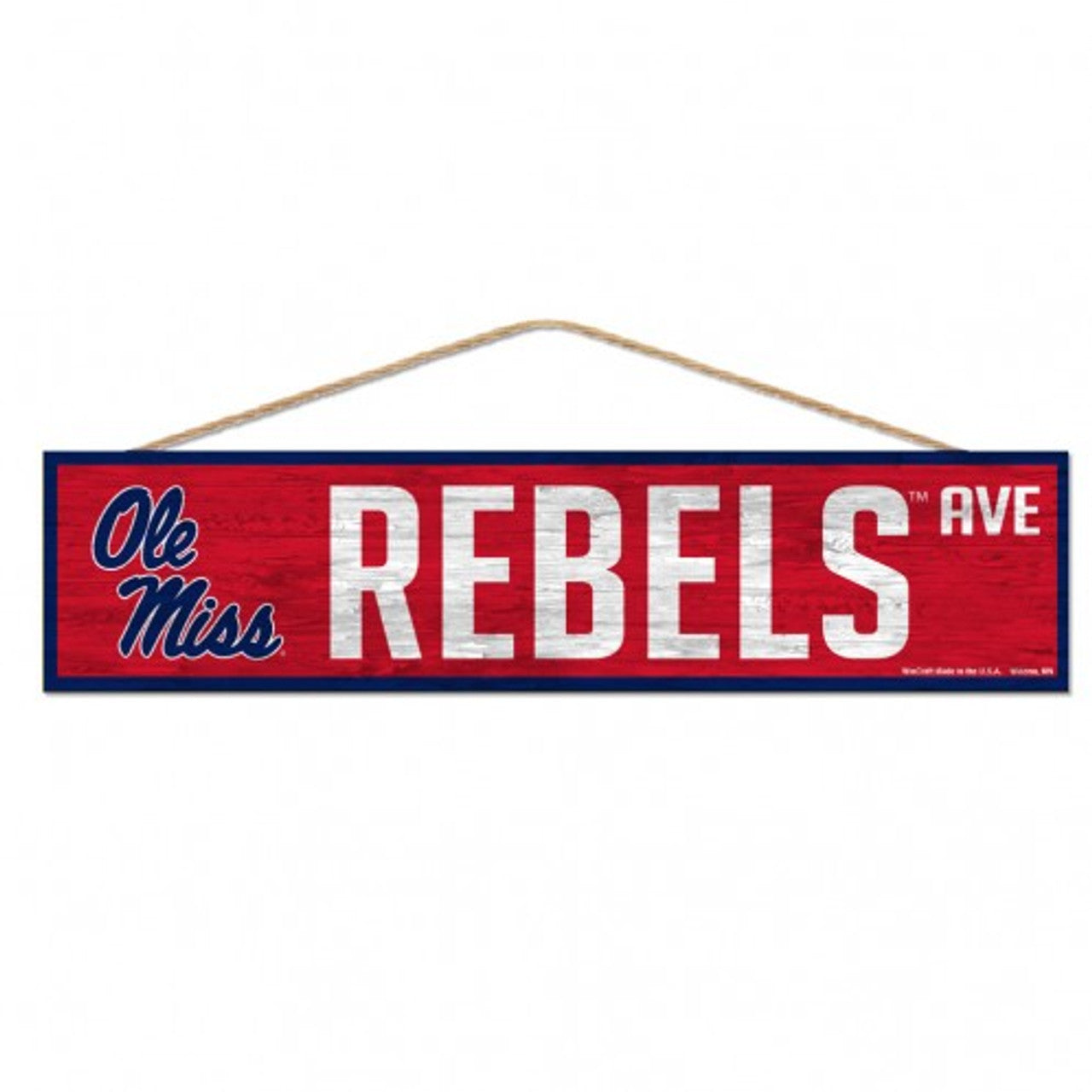 Mississippi Rebels Sign 4x17 Wood Avenue Design - Special Order - Sports Collectibles, Sports Memorabilia, Sports Fan Shop, Sports Gifts