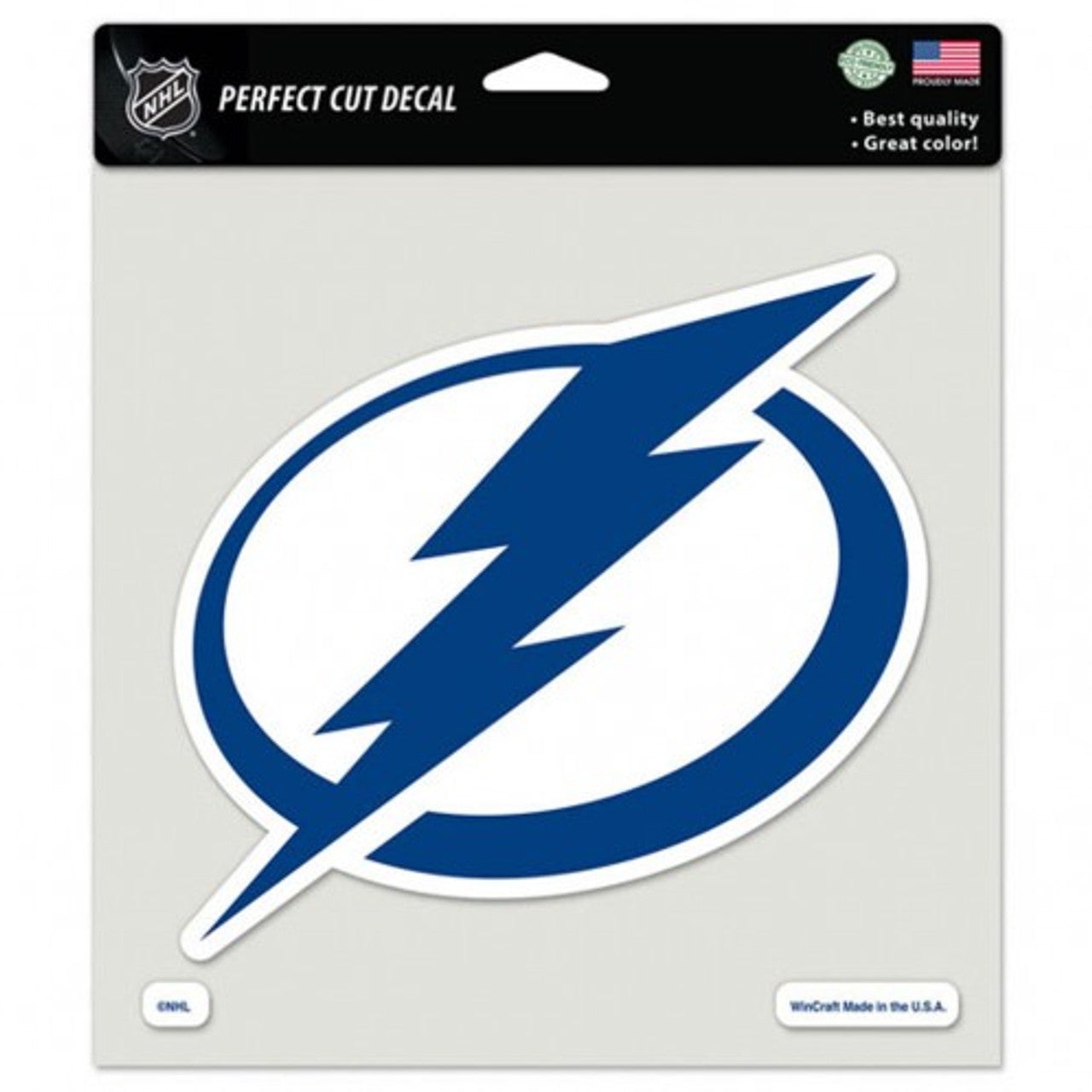 Tampa Bay Lightning Decal 8x8 Perfect Cut Color - Sports Collectibles, Sports Memorabilia, Sports Fan Shop, Sports Gifts