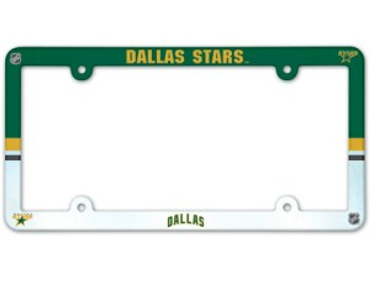 Dallas Stars License Plate Frame - Full Color - Sports Collectibles, Sports Memorabilia, Sports Fan Shop, Sports Gifts