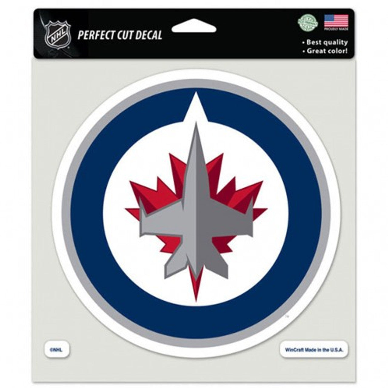 Winnipeg Jets Decal 8x8 Perfect Cut Color - Special Order - Sports Collectibles, Sports Memorabilia, Sports Fan Shop, Sports Gifts