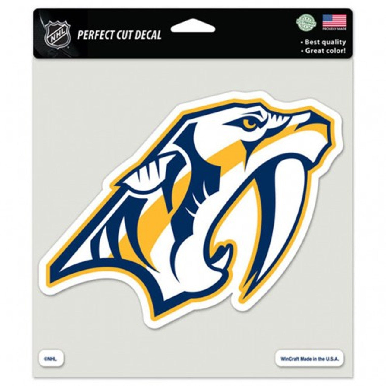 Nashville Predators Decal 8x8 Perfect Cut Color - Special Order - Sports Collectibles, Sports Memorabilia, Sports Fan Shop, Sports Gifts