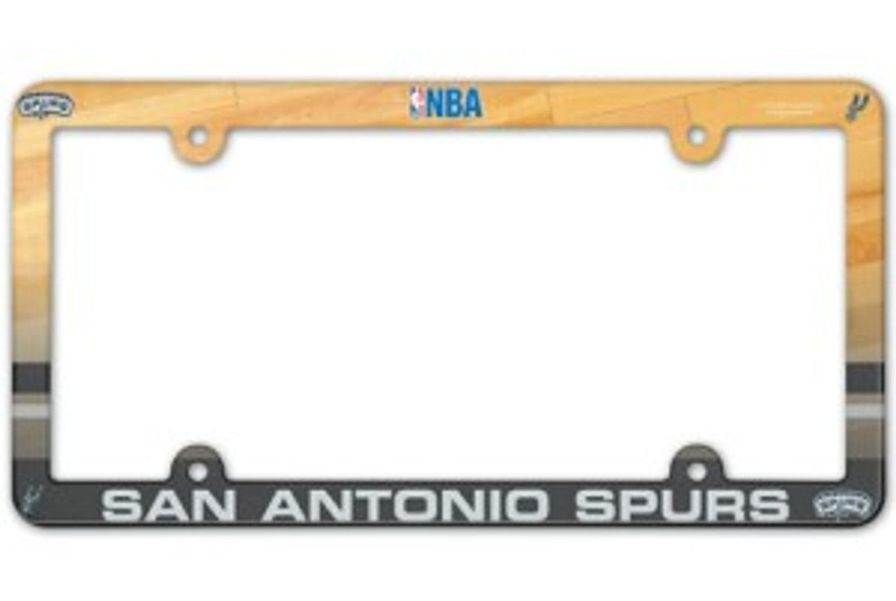 San Antonio Spurs License Plate Frame - Full Color - Sports Collectibles, Sports Memorabilia, Sports Fan Shop, Sports Gifts