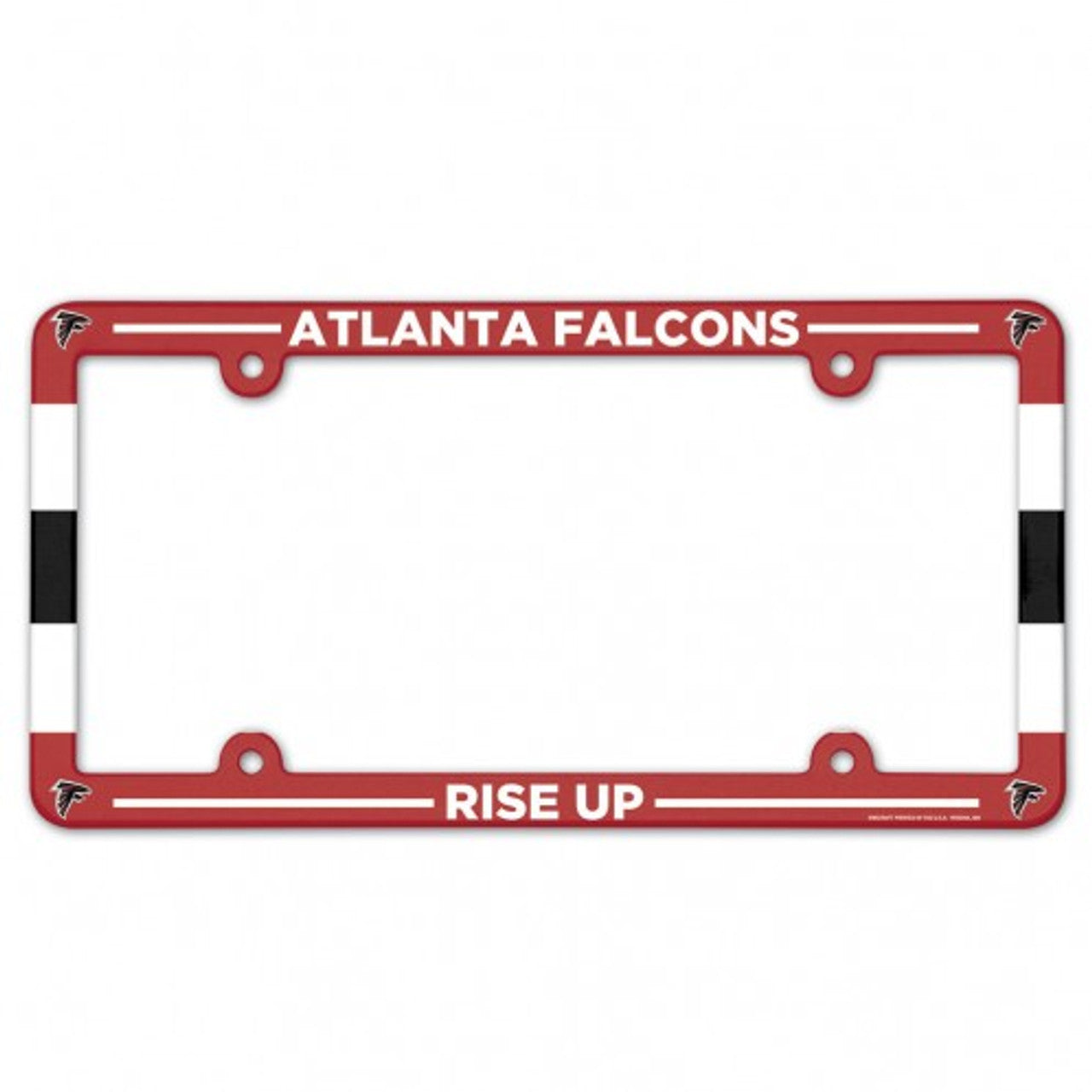 Atlanta Falcons License Plate Frame Plastic Full Color Style - Sports Collectibles, Sports Memorabilia, Sports Fan Shop, Sports Gifts