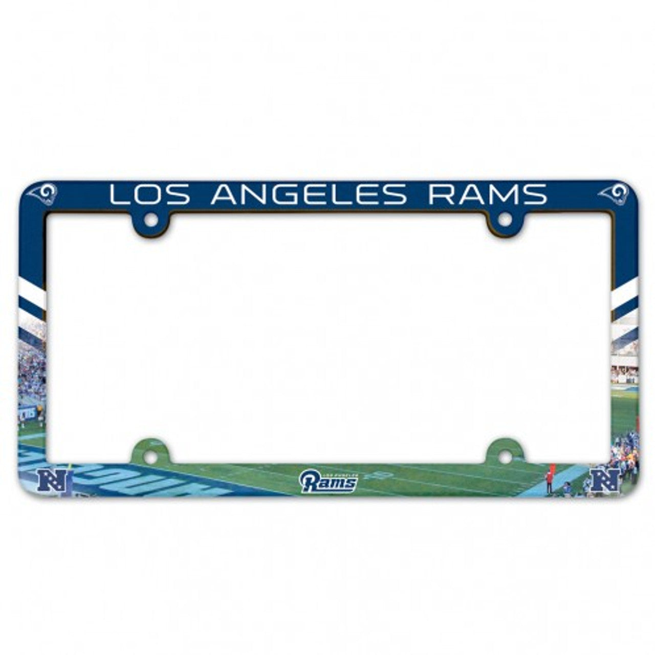 Los Angeles Rams License Plate Frame Plastic Full Color Style - Sports Collectibles, Sports Memorabilia, Sports Fan Shop, Sports Gifts