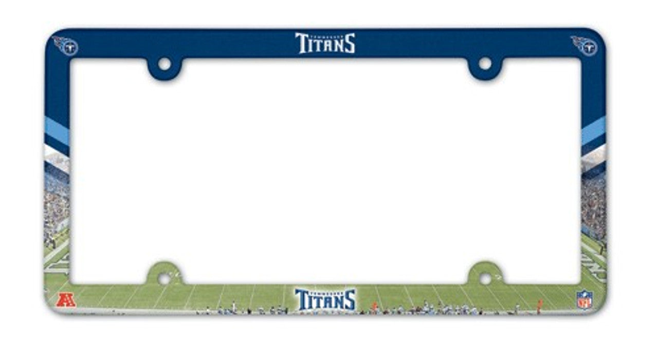 Tennessee Titans License Plate Frame Plastic Full Color Style - Sports Collectibles, Sports Memorabilia, Sports Fan Shop, Sports Gifts