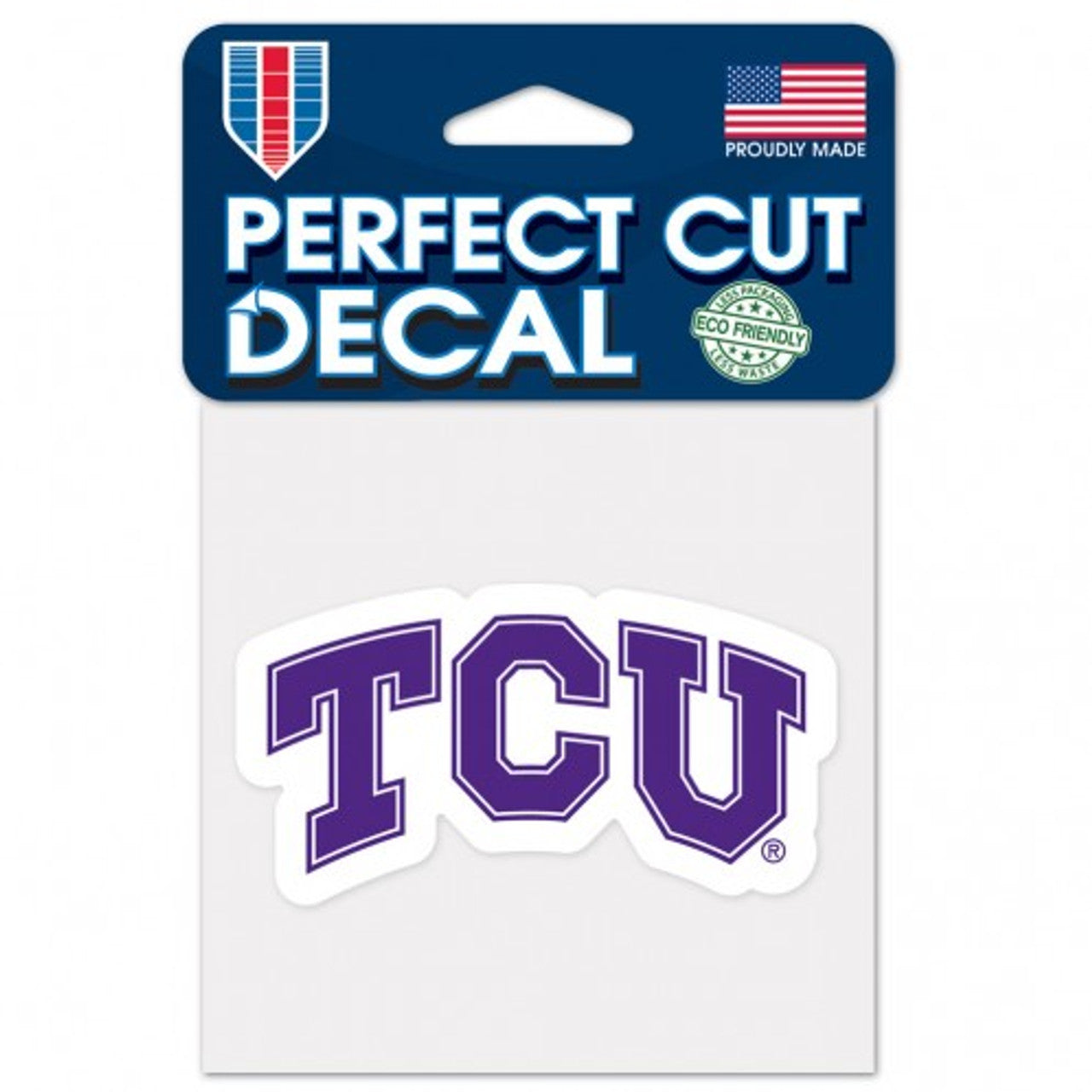 TCU Horned Frogs Decal 4x4 Perfect Cut Color - Sports Collectibles, Sports Memorabilia, Sports Fan Shop, Sports Gifts