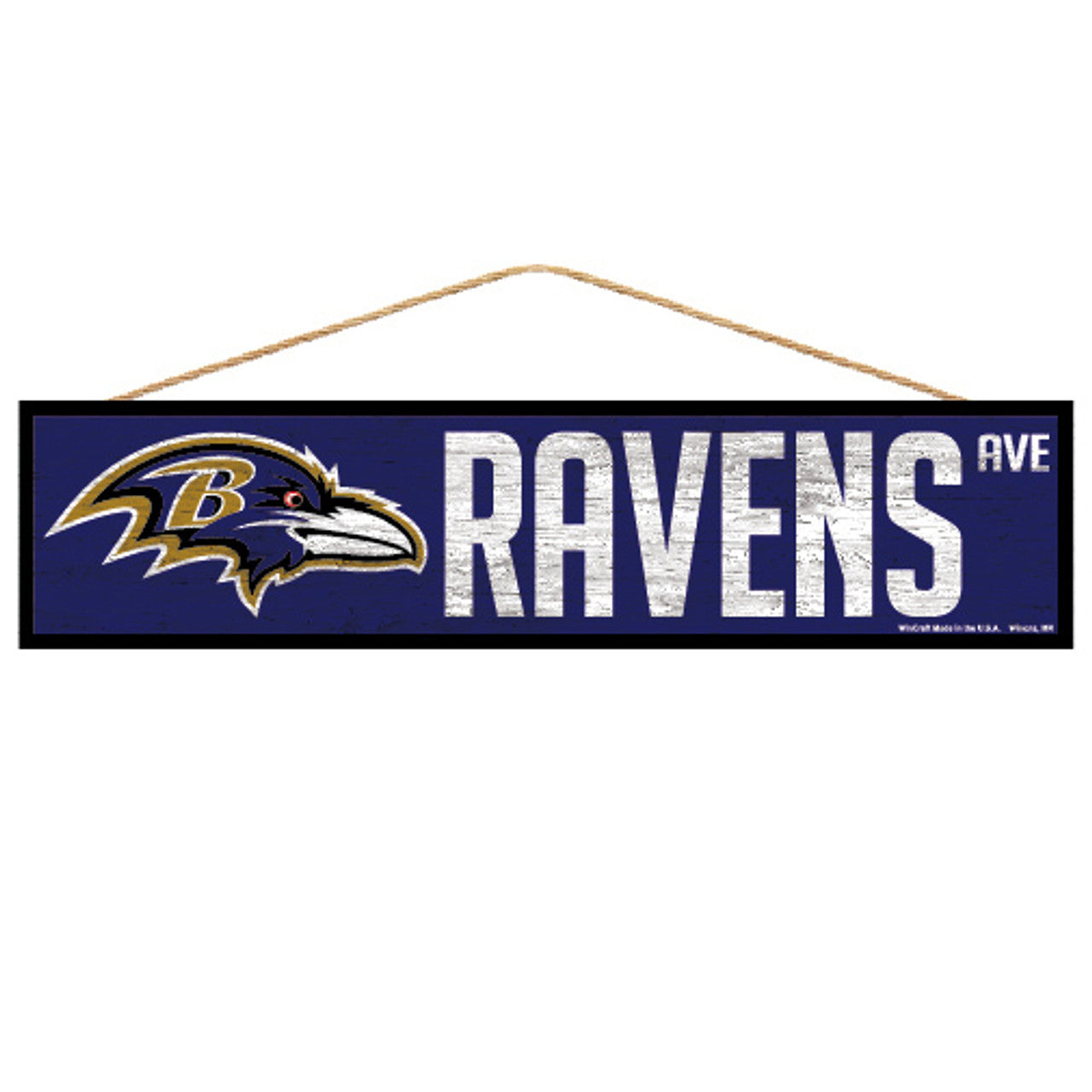 Baltimore Ravens Sign 4x17 Wood Avenue Design - Sports Collectibles, Sports Memorabilia, Sports Fan Shop, Sports Gifts