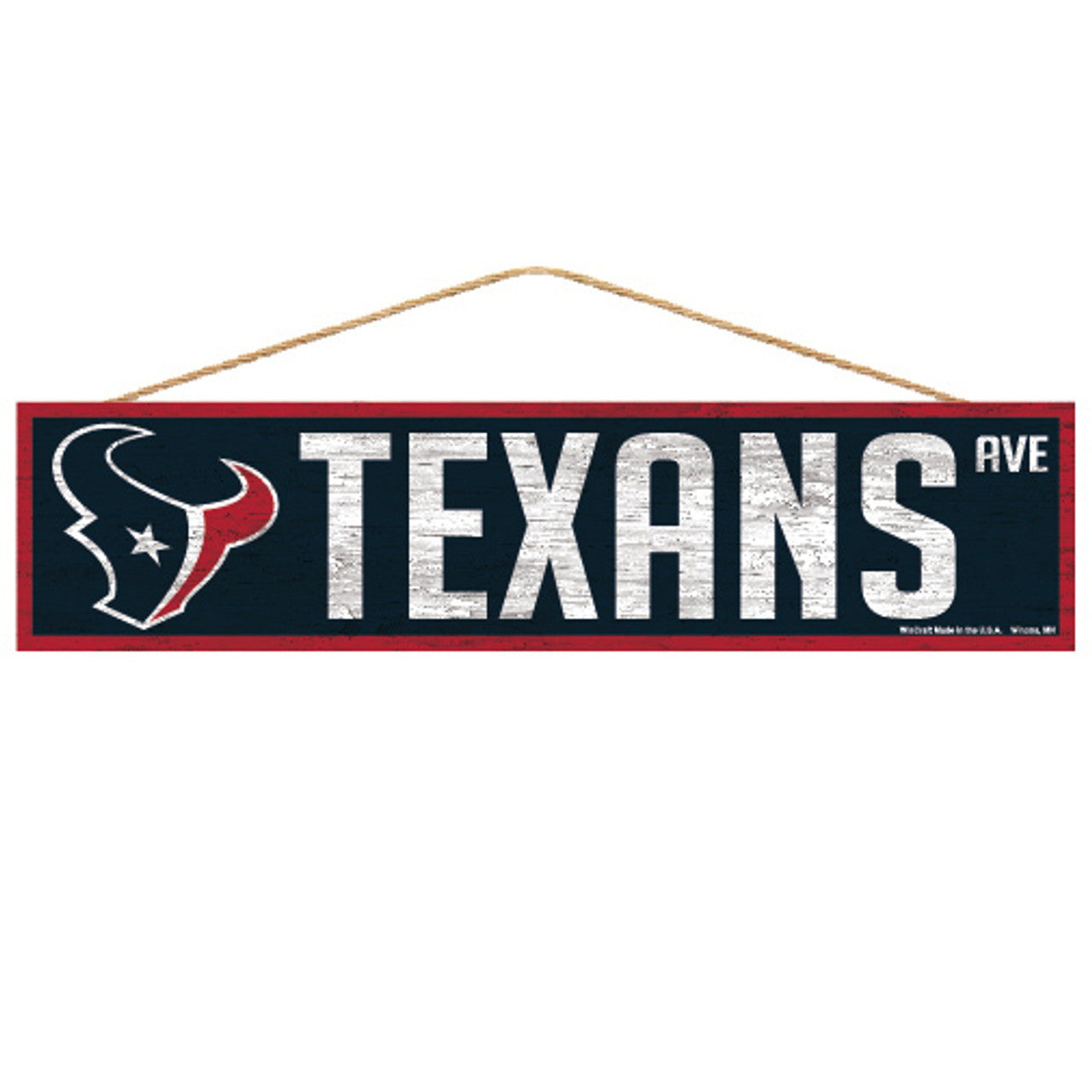 Houston Texans Sign 4x17 Wood Avenue Design - Sports Collectibles, Sports Memorabilia, Sports Fan Shop, Sports Gifts