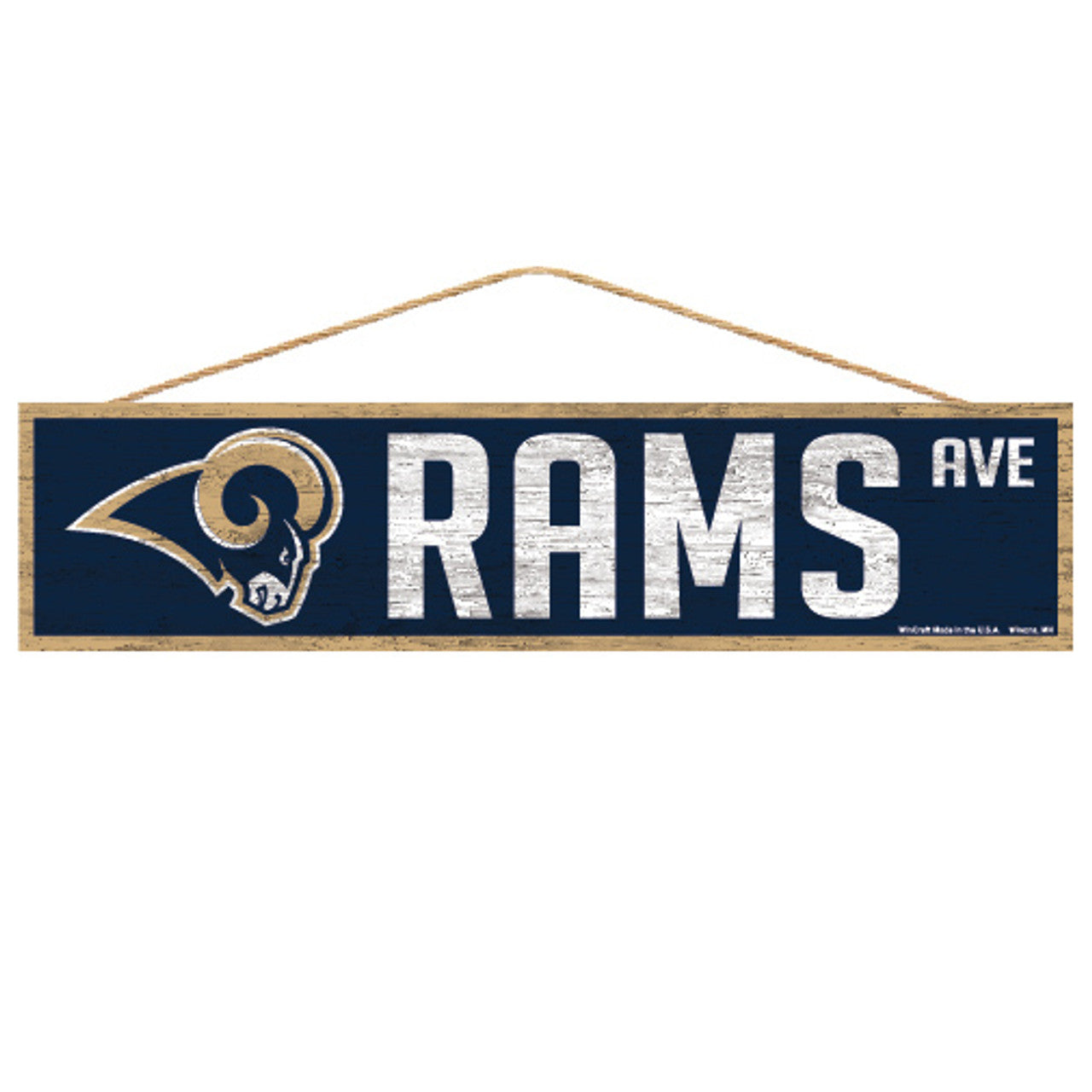 Los Angeles Rams Sign 4x17 Wood Avenue Design - Sports Collectibles, Sports Memorabilia, Sports Fan Shop, Sports Gifts