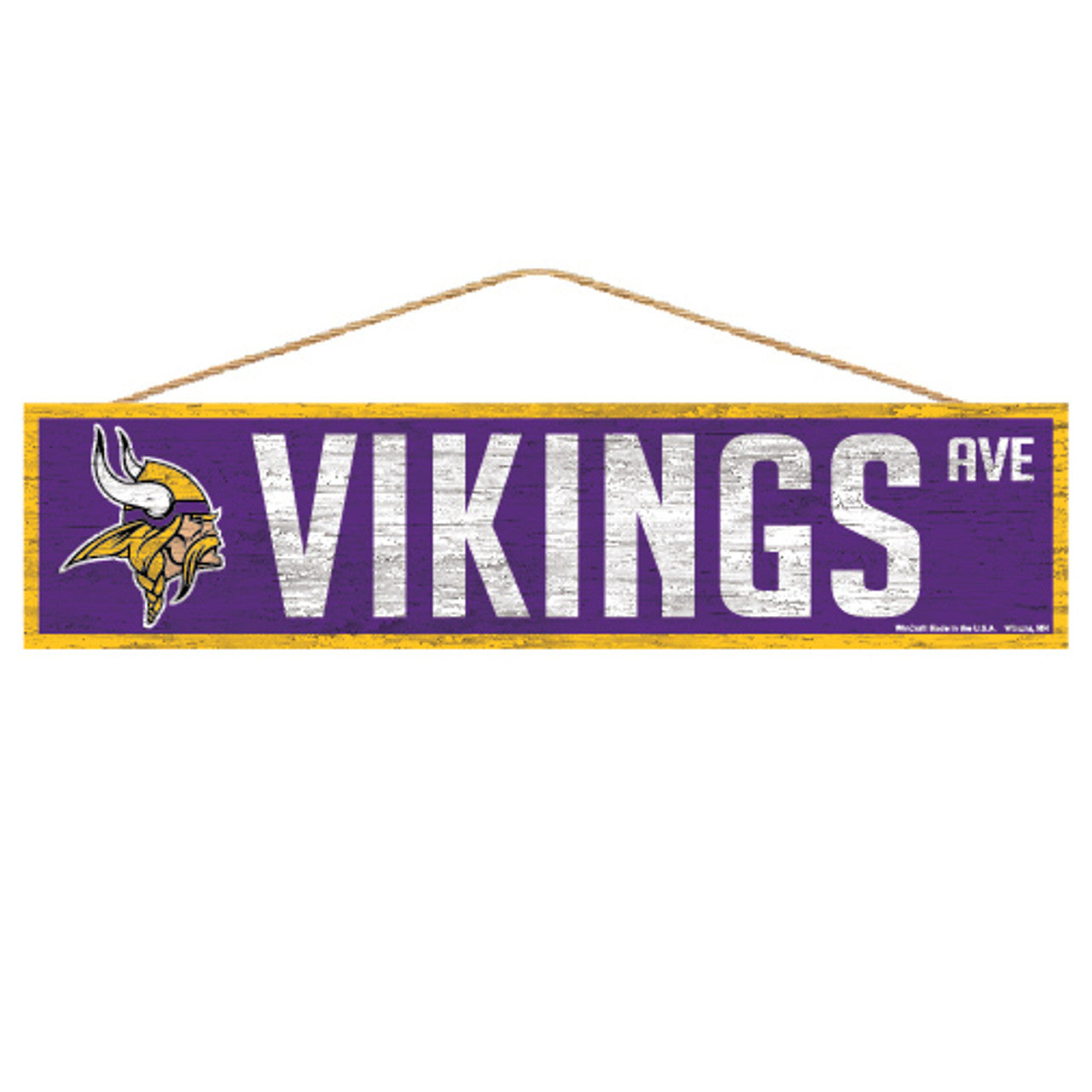 Minnesota Vikings Sign 4x17 Wood Avenue Design - Sports Collectibles, Sports Memorabilia, Sports Fan Shop, Sports Gifts