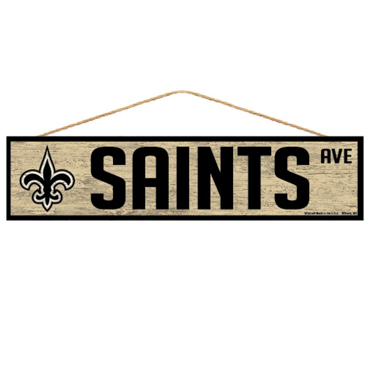 New Orleans Saints Sign 4x17 Wood Avenue Design - Sports Collectibles, Sports Memorabilia, Sports Fan Shop, Sports Gifts