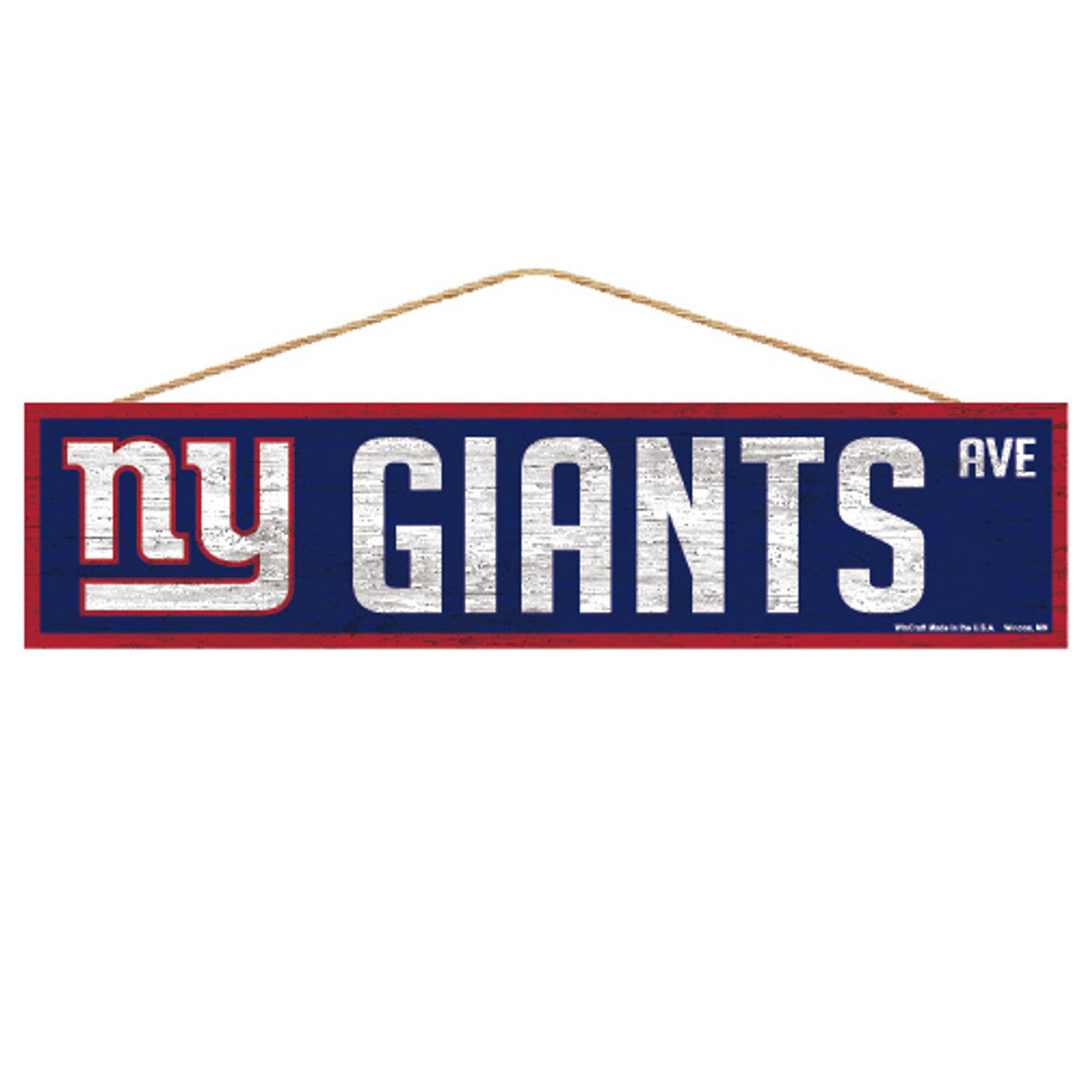 New York Giants Sign 4x17 Wood Avenue Design - Sports Collectibles, Sports Memorabilia, Sports Fan Shop, Sports Gifts