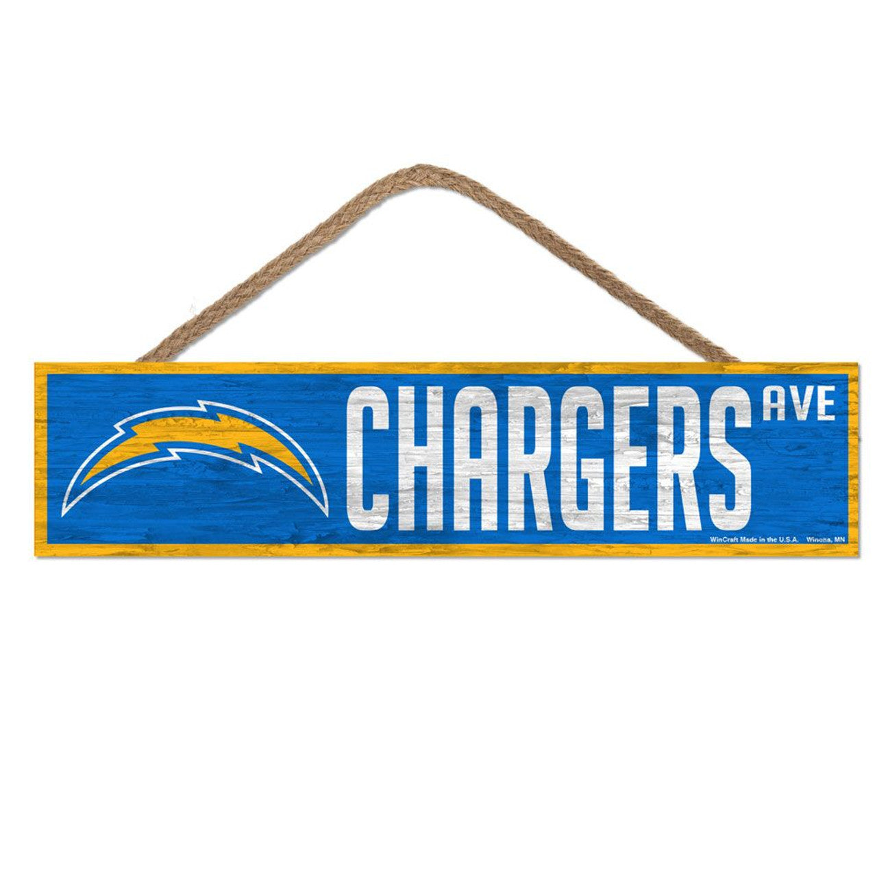 Los Angeles Chargers Sign 4x17 Wood Avenue Design - Sports Collectibles, Sports Memorabilia, Sports Fan Shop, Sports Gifts