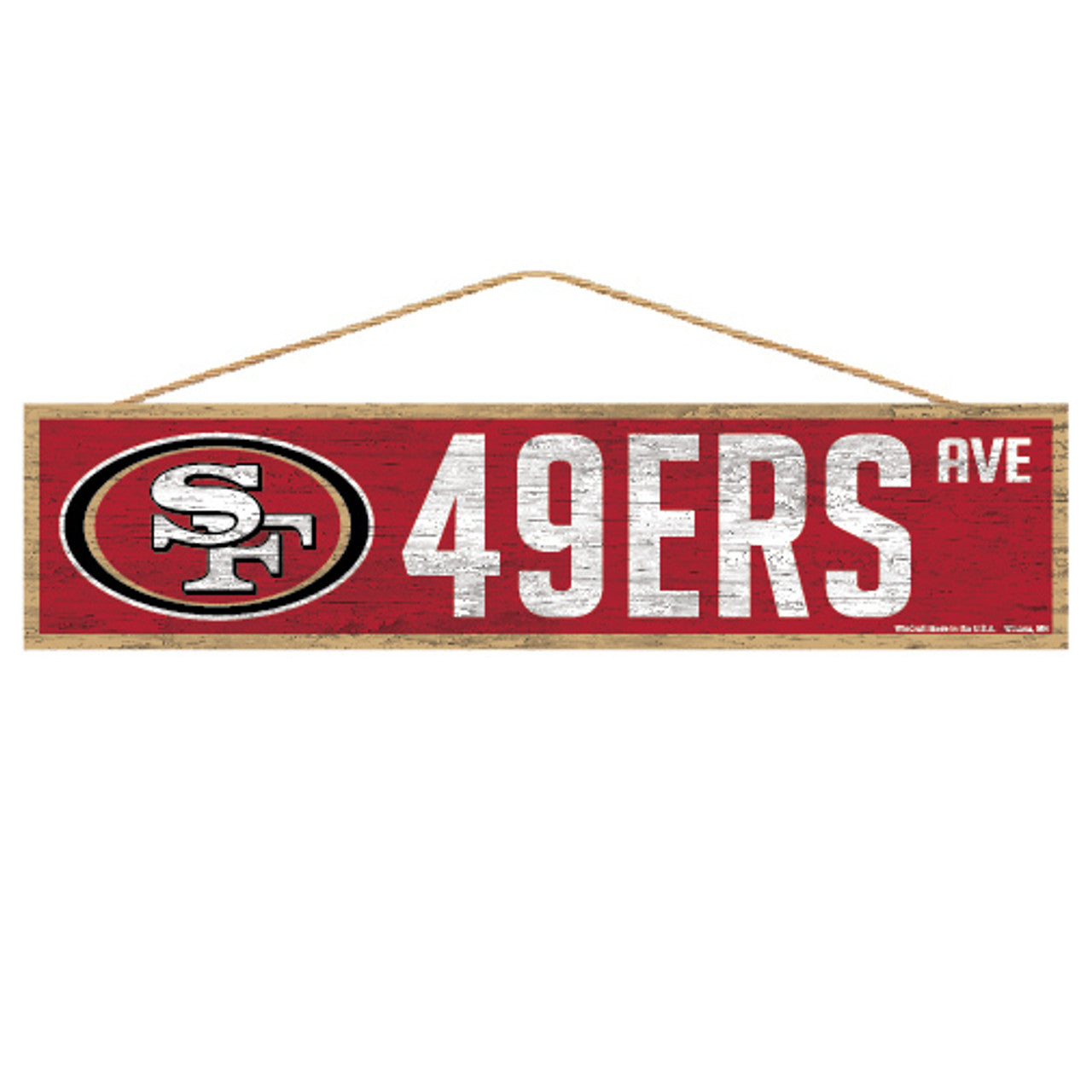San Francisco 49ers Sign 4x17 Wood Avenue Design - Sports Collectibles, Sports Memorabilia, Sports Fan Shop, Sports Gifts