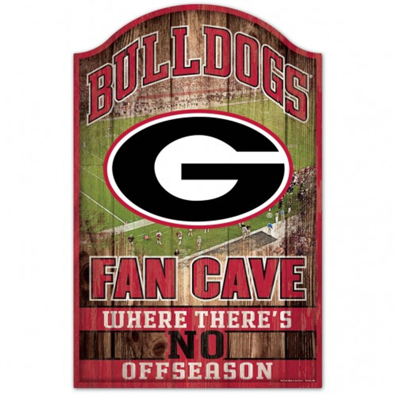 Georgia Bulldogs Sign 11x17 Wood Fan Cave Design - Special Order - Sports Collectibles, Sports Memorabilia, Sports Fan Shop, Sports Gifts