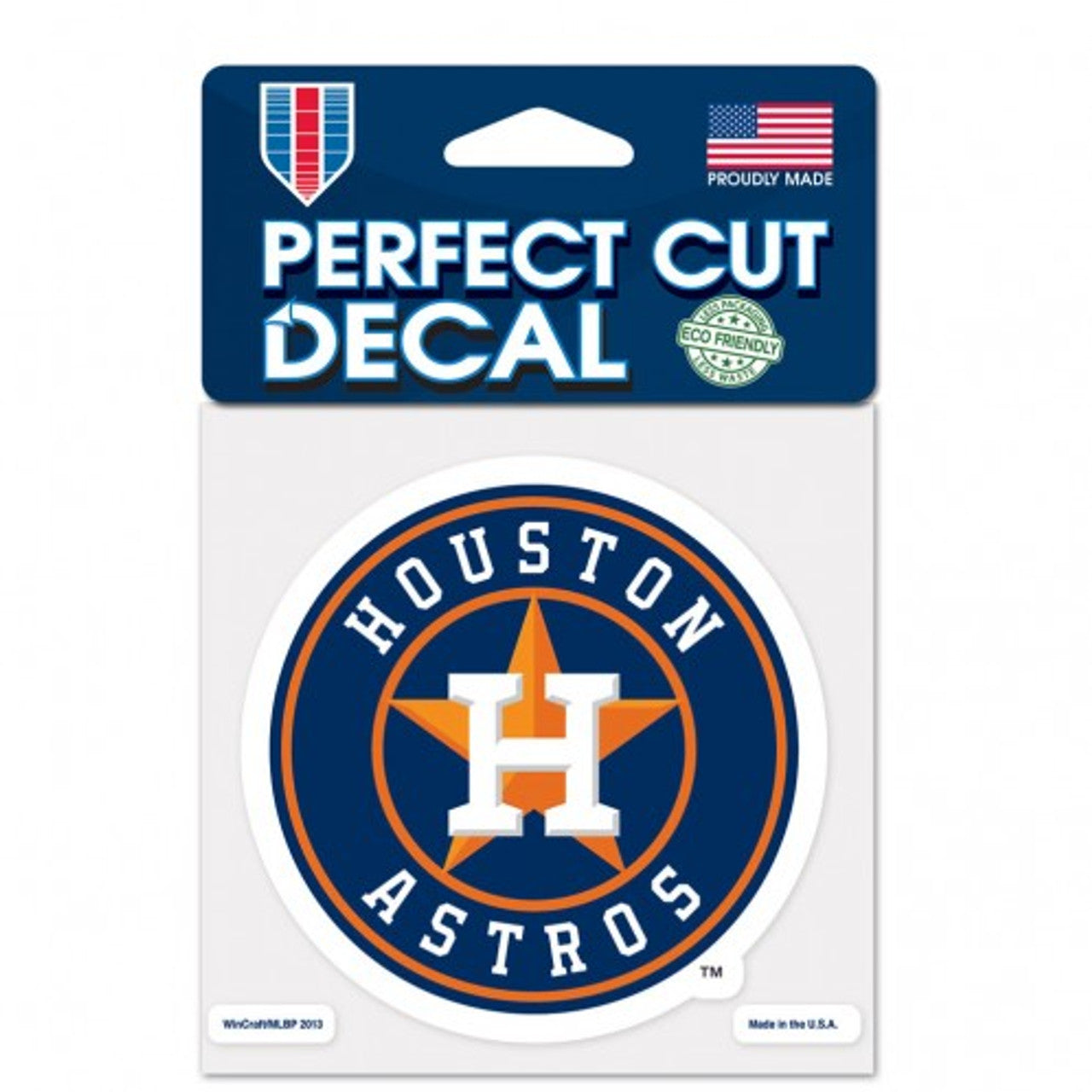 Houston Astros Decal 4x4 Perfect Cut Color - Sports Collectibles, Sports Memorabilia, Sports Fan Shop, Sports Gifts