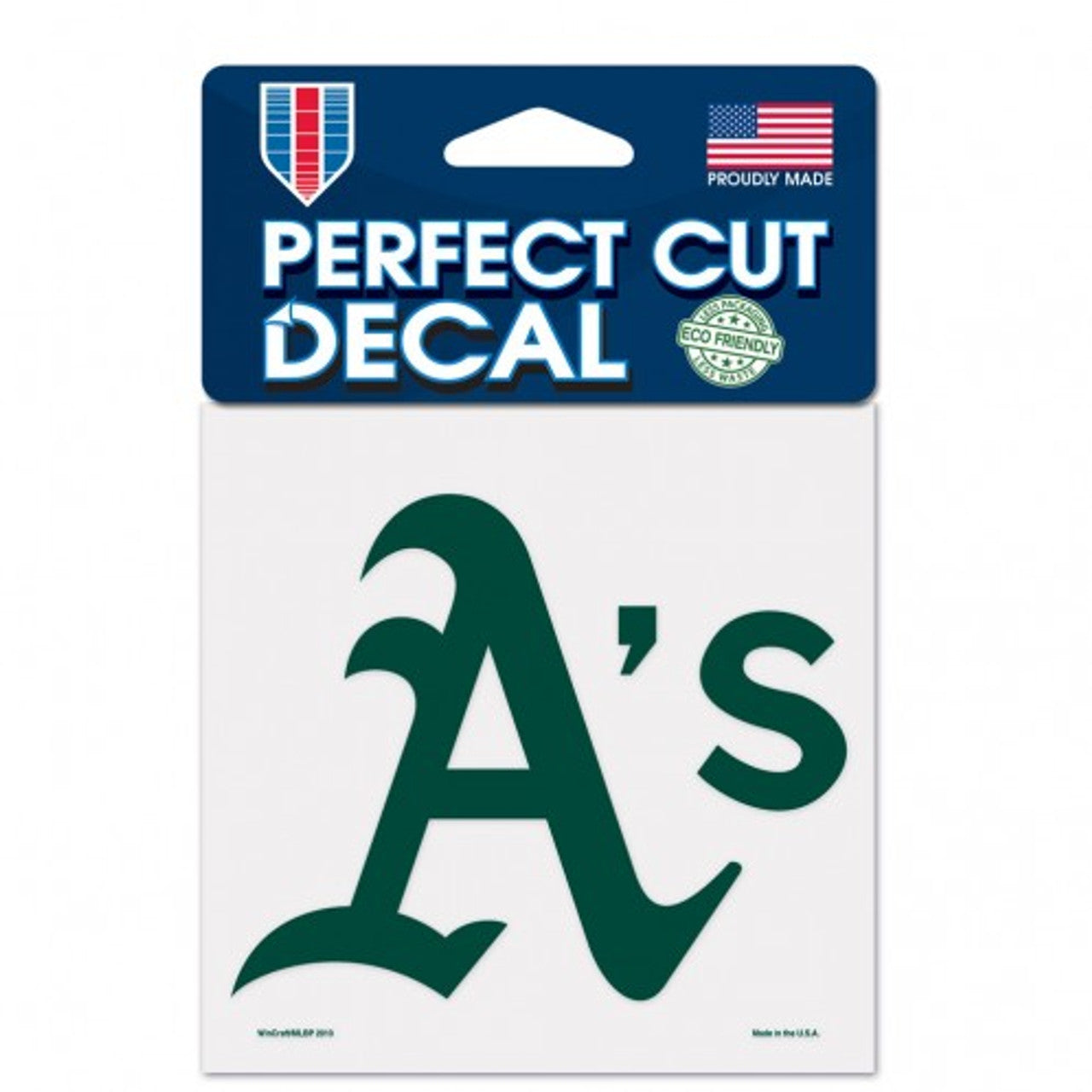 Oakland Athletics Decal 4x4 Perfect Cut Color - Sports Collectibles, Sports Memorabilia, Sports Fan Shop, Sports Gifts
