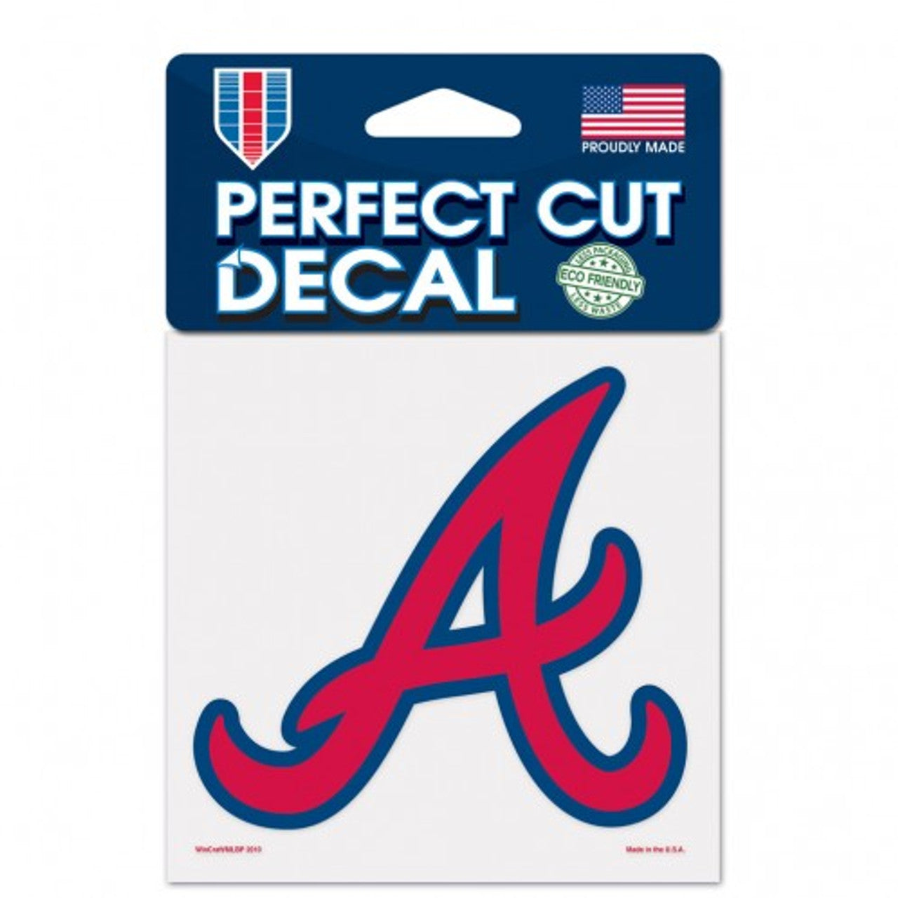 Atlanta Braves Decal 4x4 Perfect Cut Color - Sports Collectibles, Sports Memorabilia, Sports Fan Shop, Sports Gifts