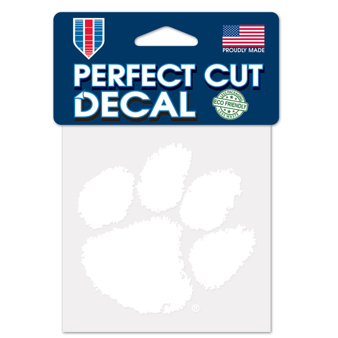 Clemson Tigers Decal 4x4 Perfect Cut White - Sports Collectibles, Sports Memorabilia, Sports Fan Shop, Sports Gifts