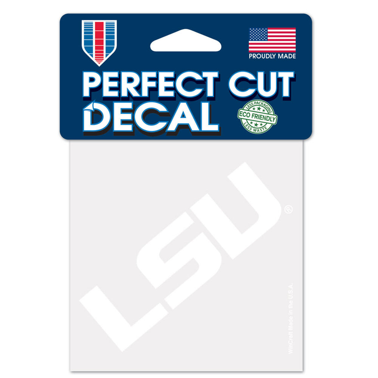 LSU Tigers Decal 4x4 Perfect Cut White - Special Order - Sports Collectibles, Sports Memorabilia, Sports Fan Shop, Sports Gifts