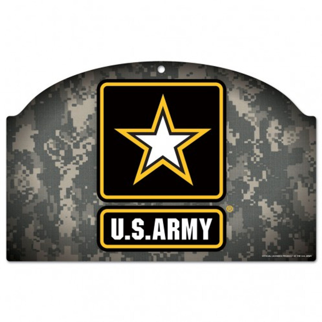 US Army Camo Sign 11x17 Wood - Sports Collectibles, Sports Memorabilia, Sports Fan Shop, Sports Gifts