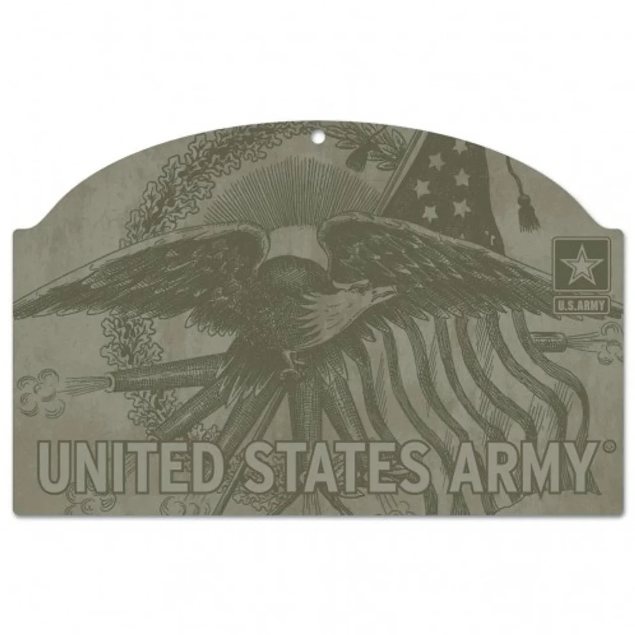 US Army Eagle 11x17 Wood Sign (CDG) - 757 Sports Collectibles