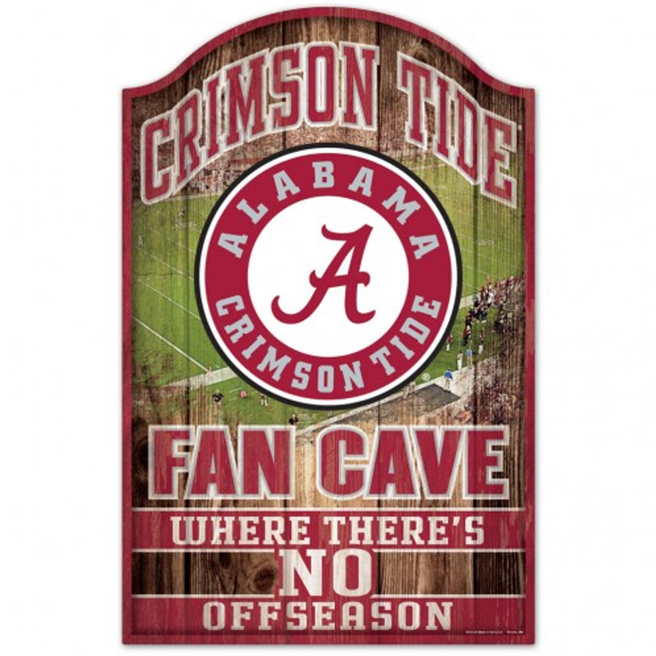 Alabama Crimson Tide Sign 11x17 Wood Fan Cave Design - Sports Collectibles, Sports Memorabilia, Sports Fan Shop, Sports Gifts