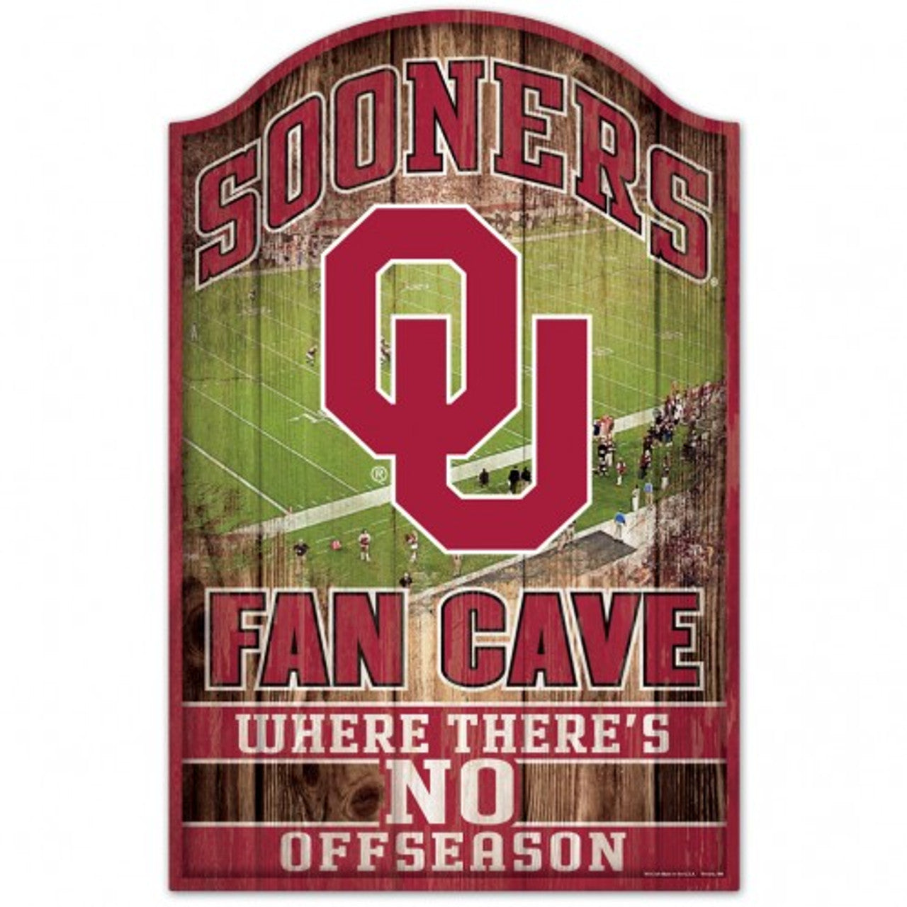 Oklahoma Sooners Sign 11x17 Wood Fan Cave Design - Sports Collectibles, Sports Memorabilia, Sports Fan Shop, Sports Gifts
