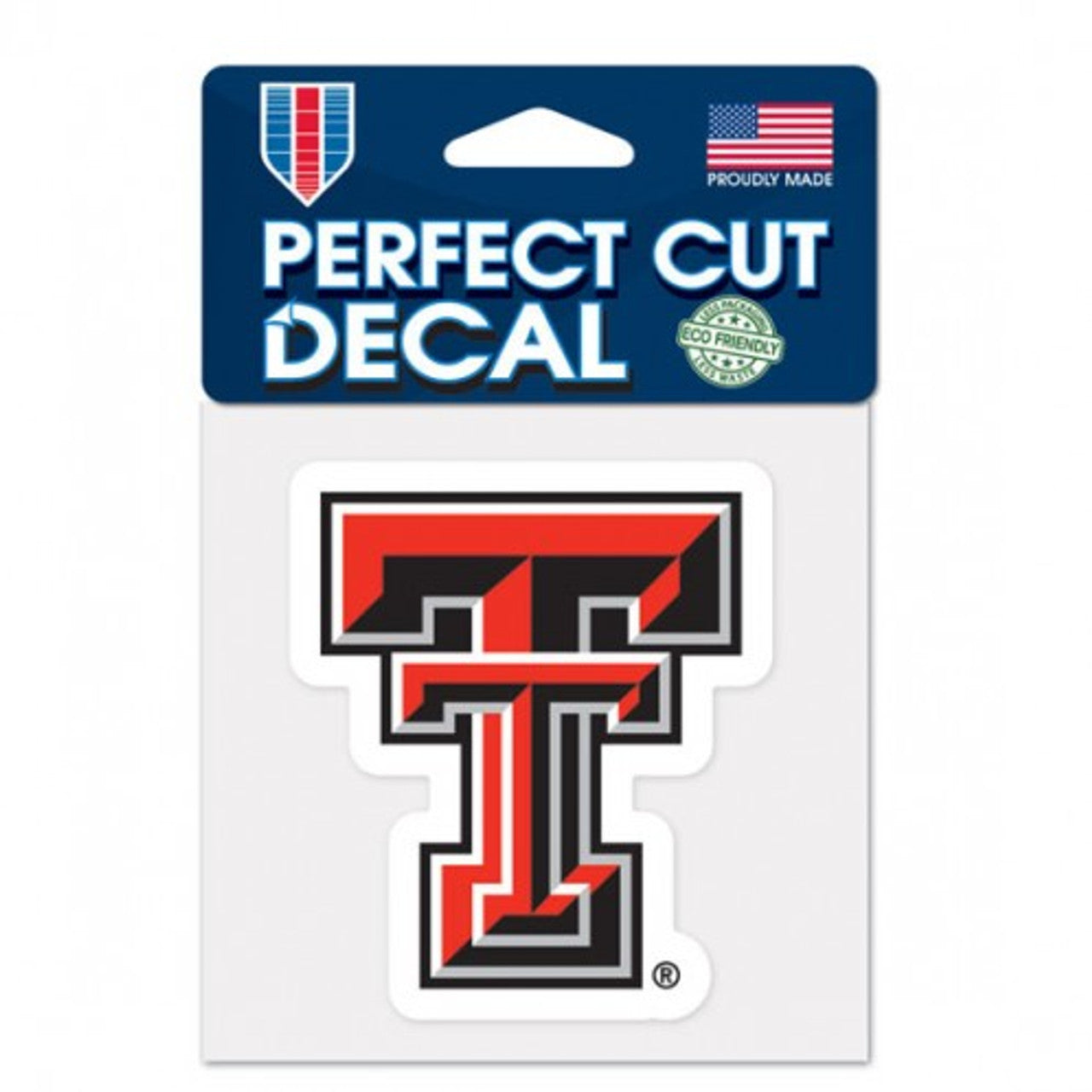 Texas Tech Red Raiders Decal 4x4 Perfect Cut Color - Sports Collectibles, Sports Memorabilia, Sports Fan Shop, Sports Gifts