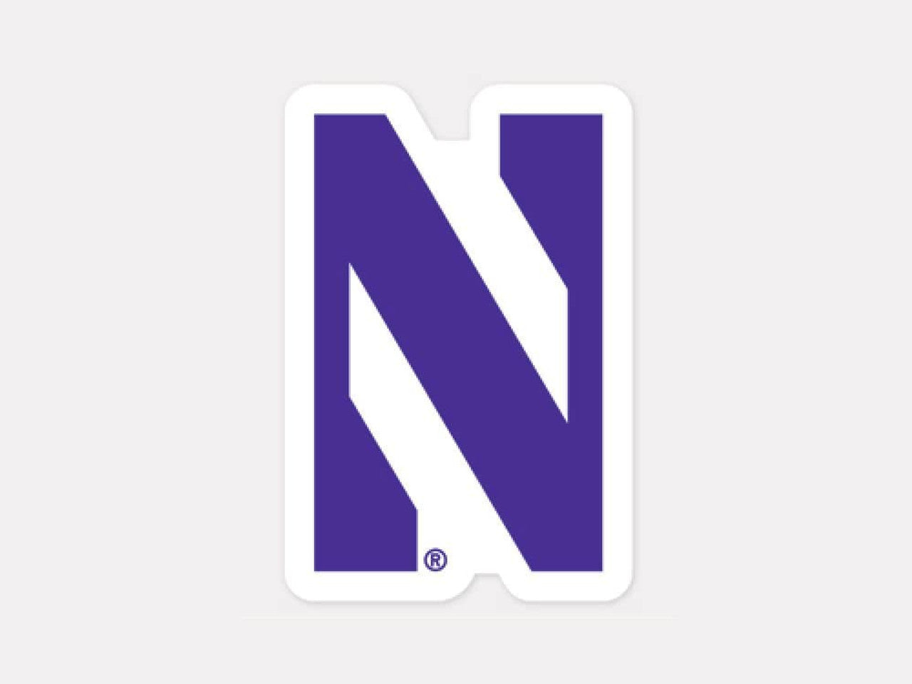 Northwestern Wildcats Decal 4x4 Perfect Cut Color - Sports Collectibles, Sports Memorabilia, Sports Fan Shop, Sports Gifts