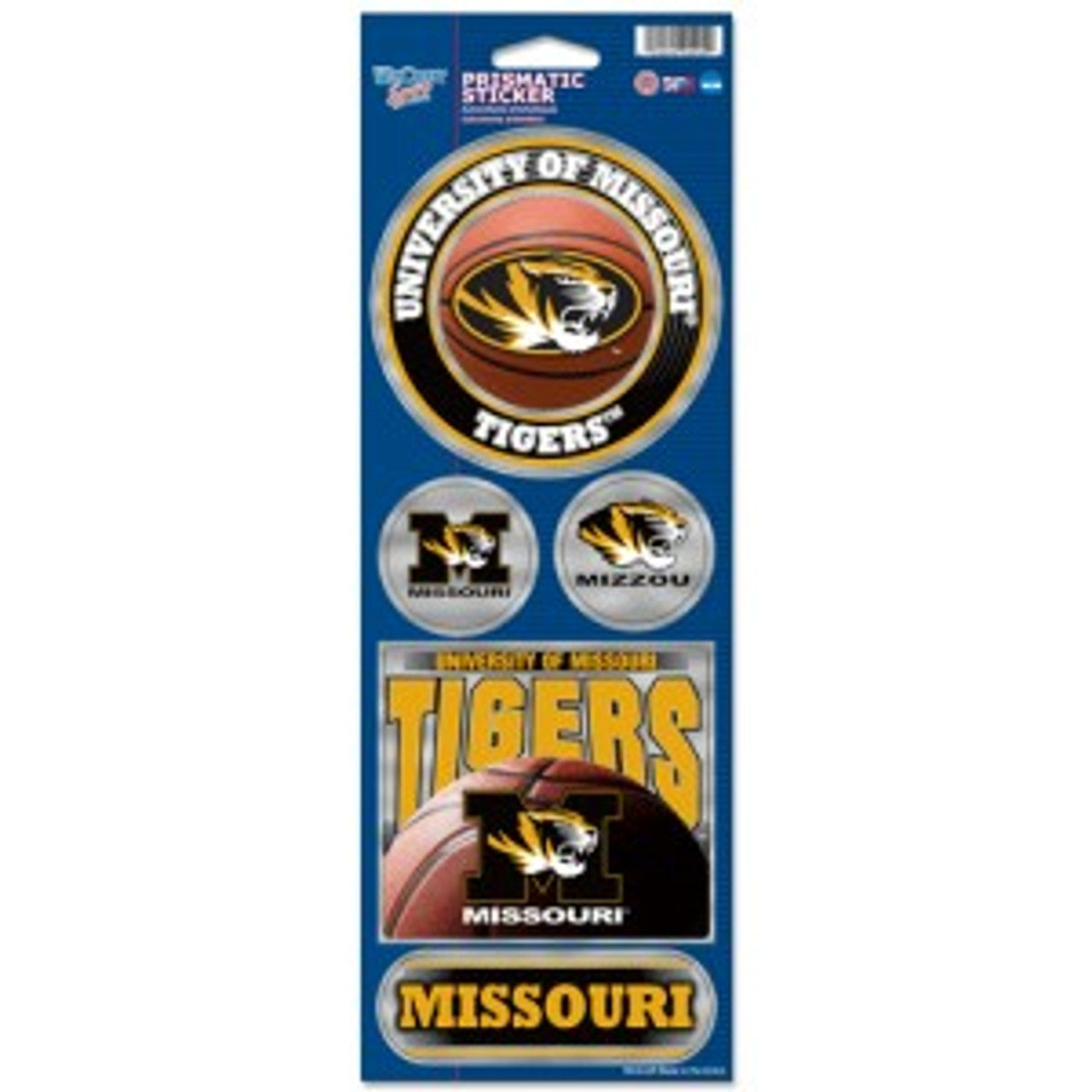 Missouri Tigers Stickers Prismatic - Sports Collectibles, Sports Memorabilia, Sports Fan Shop, Sports Gifts