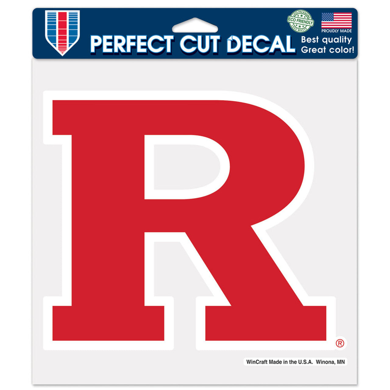 Rutgers Scarlet Knights Decal 8x8 Perfect Cut Color - Sports Collectibles, Sports Memorabilia, Sports Fan Shop, Sports Gifts