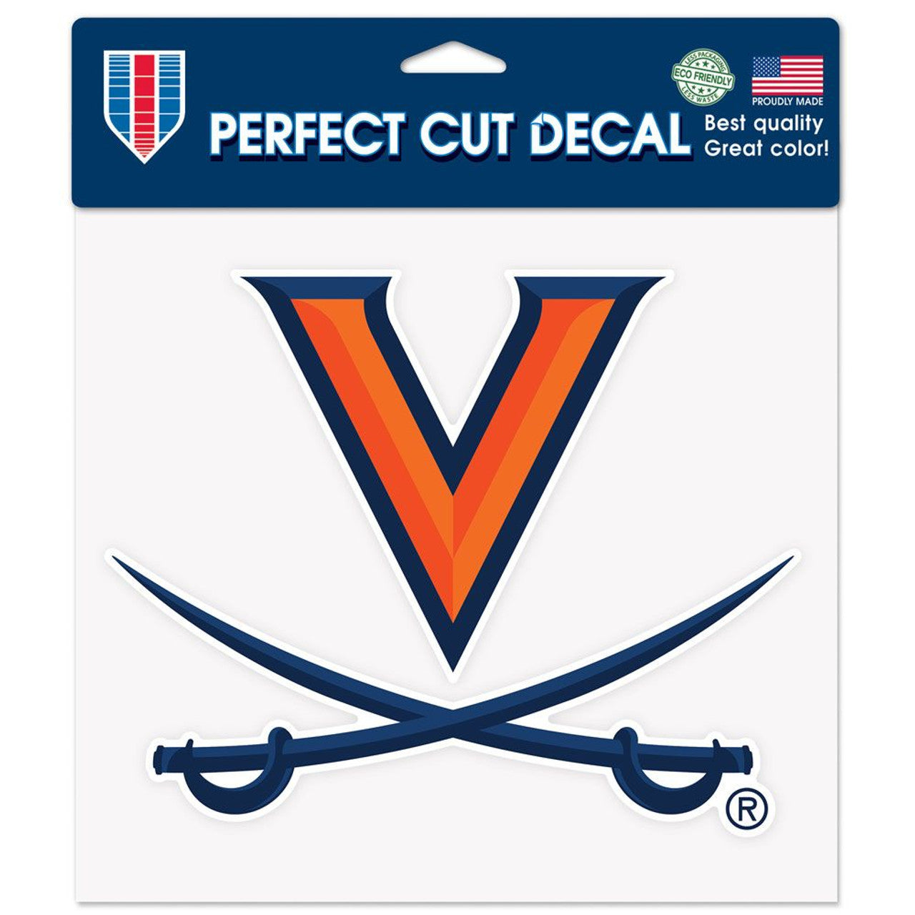 Virginia Cavaliers Decal 8x8 Die Cut Color - Sports Collectibles, Sports Memorabilia, Sports Fan Shop, Sports Gifts