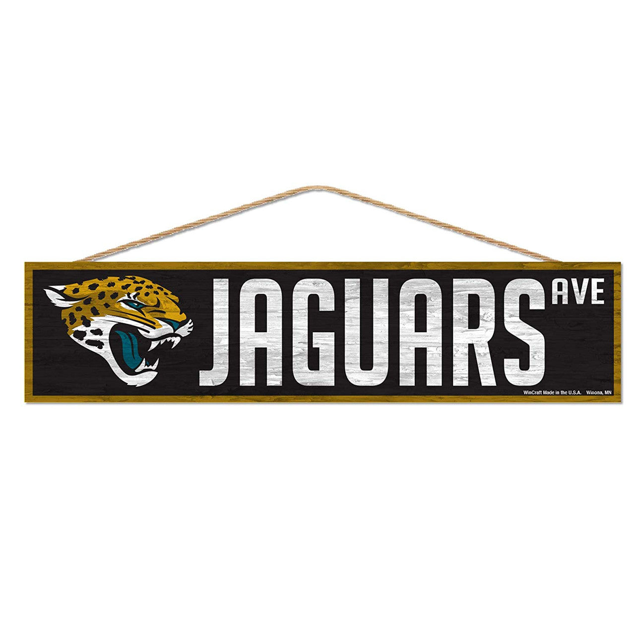 Jacksonville Jaguars Sign 4x17 Wood Avenue Design - Sports Collectibles, Sports Memorabilia, Sports Fan Shop, Sports Gifts