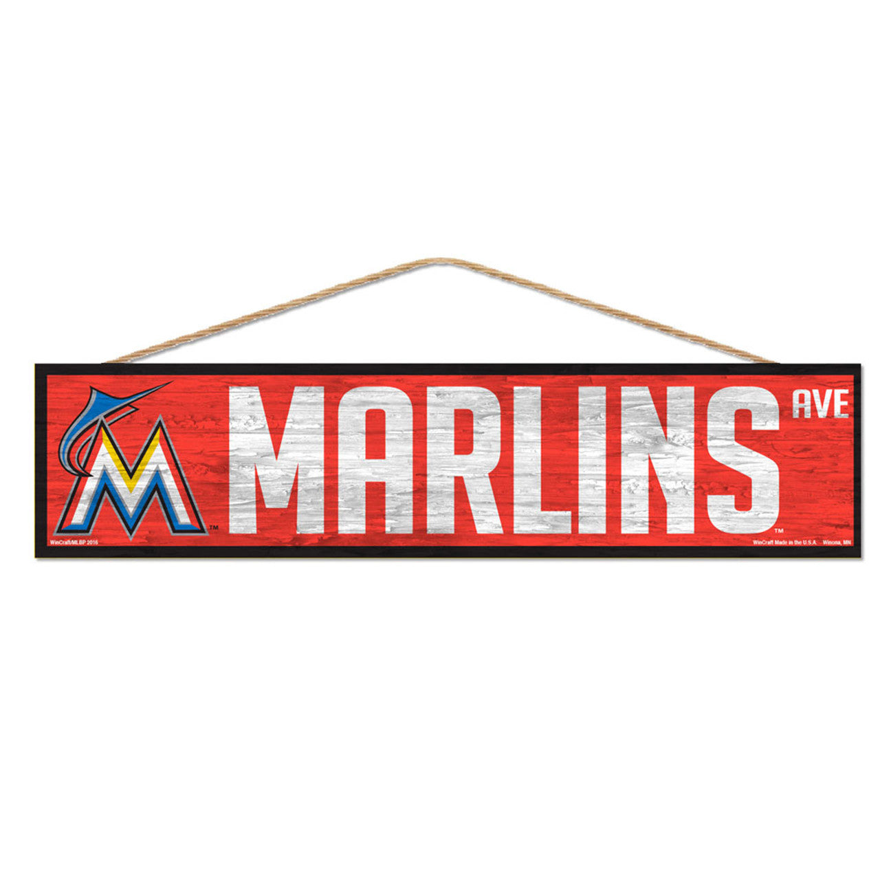 Miami Marlins Sign 4x17 Wood Avenue Design - Special Order - Sports Collectibles, Sports Memorabilia, Sports Fan Shop, Sports Gifts