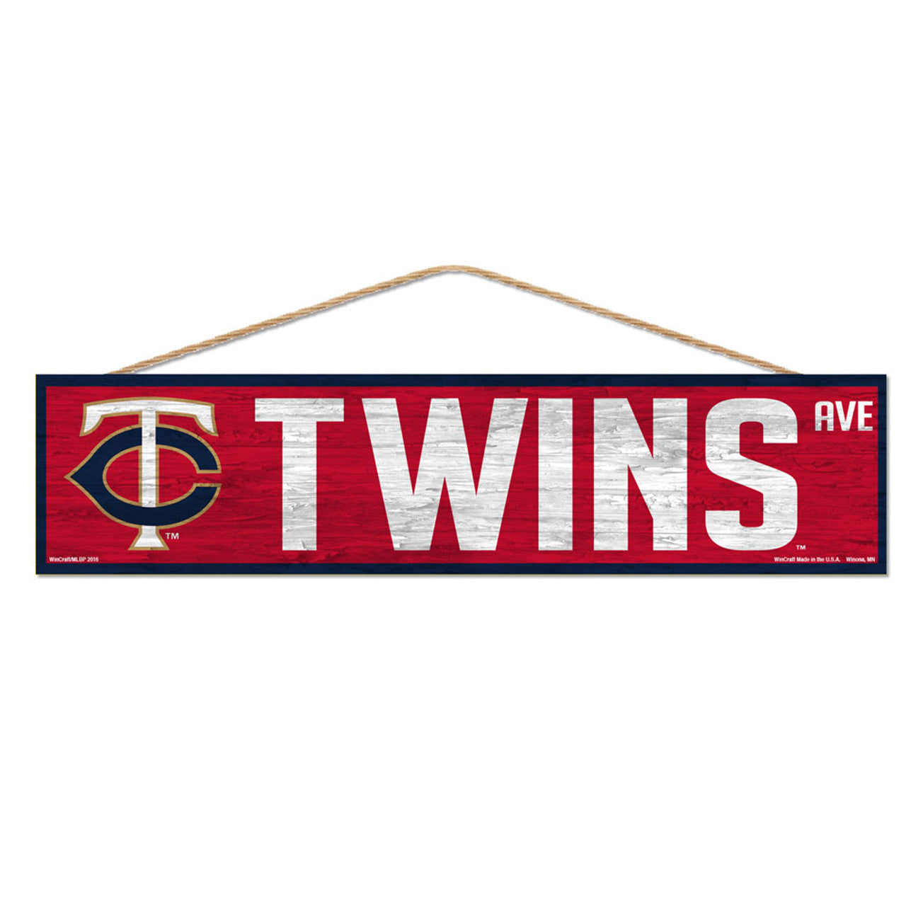 Minnesota Twins Sign 4x17 Wood Avenue Design - Sports Collectibles, Sports Memorabilia, Sports Fan Shop, Sports Gifts