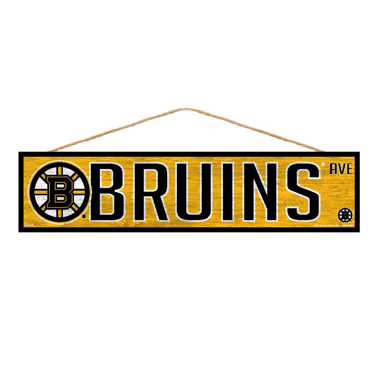 Boston Bruins Sign 4x17 Wood Avenue Design - Sports Collectibles, Sports Memorabilia, Sports Fan Shop, Sports Gifts