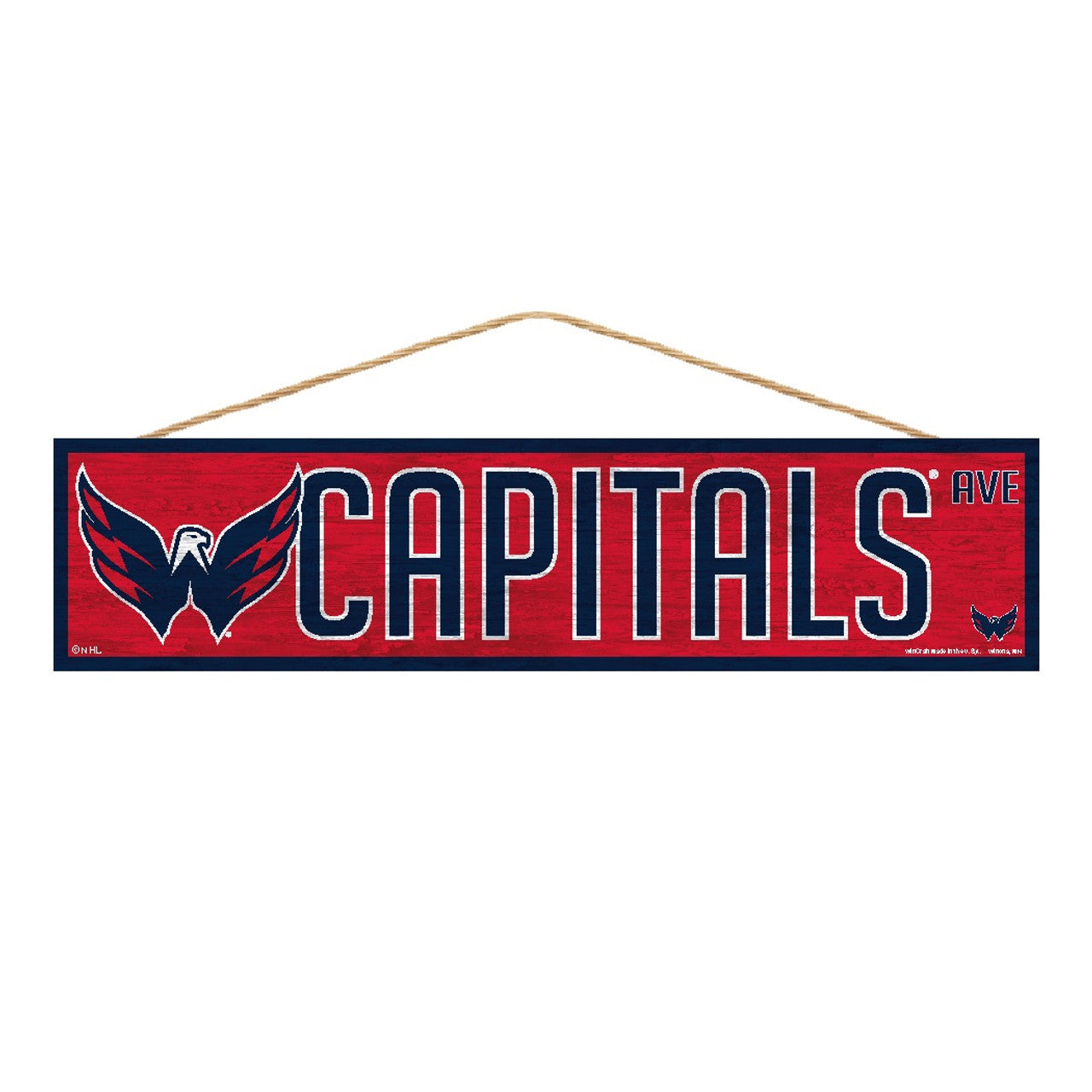 Washington Capitals Sign 4x17 Wood Avenue Design - Sports Collectibles, Sports Memorabilia, Sports Fan Shop, Sports Gifts