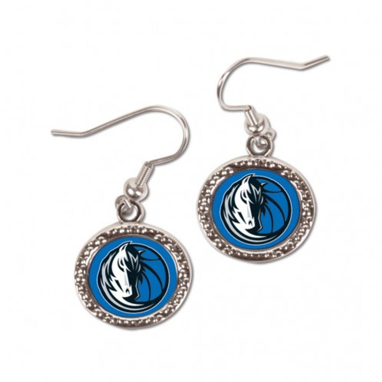 Dallas Mavericks Earrings Round Style - Special Order - Sports Collectibles, Sports Memorabilia, Sports Fan Shop, Sports Gifts