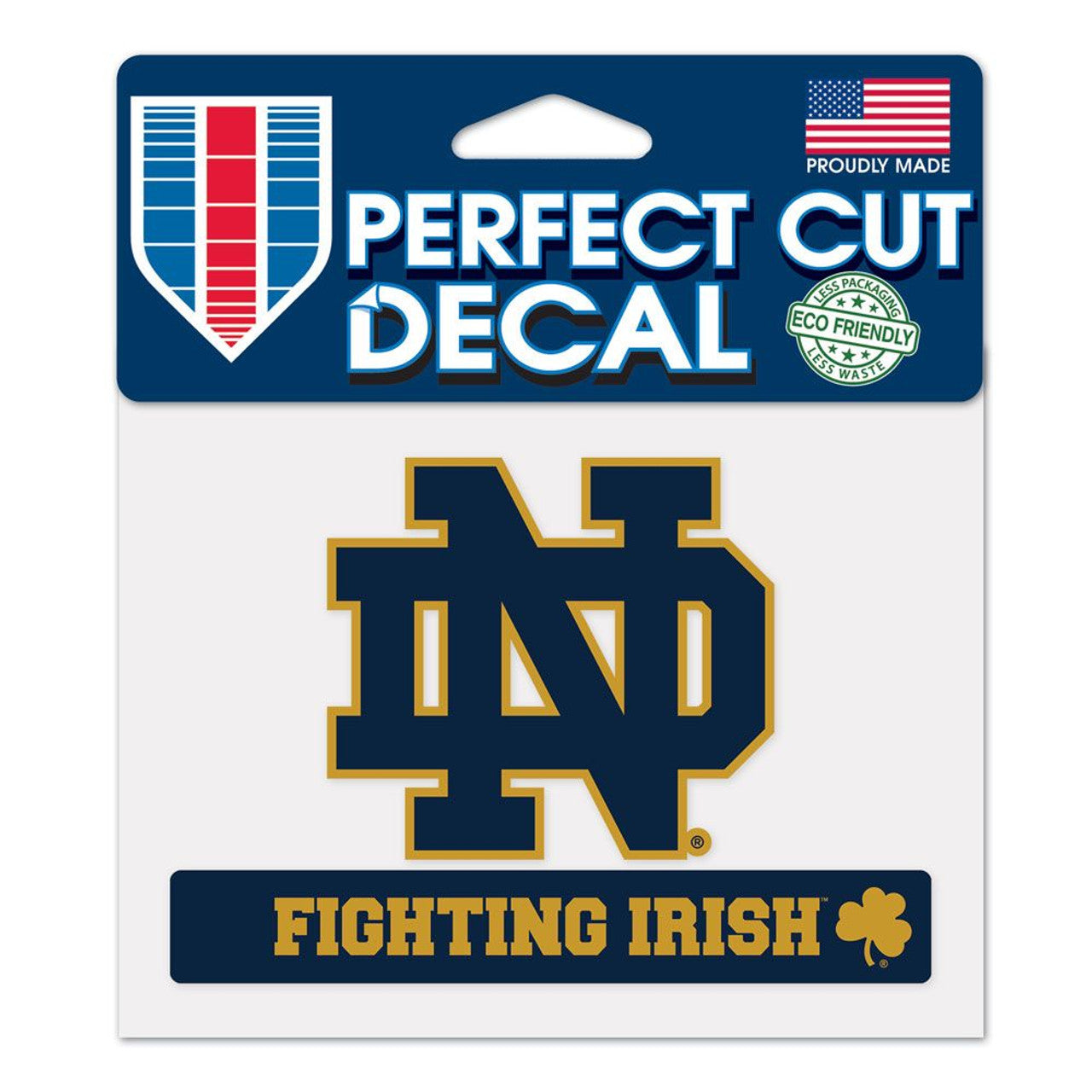 Notre Dame Fighting Irish Decal 4.5x5.75 Perfect Cut Color - Sports Collectibles, Sports Memorabilia, Sports Fan Shop, Sports Gifts