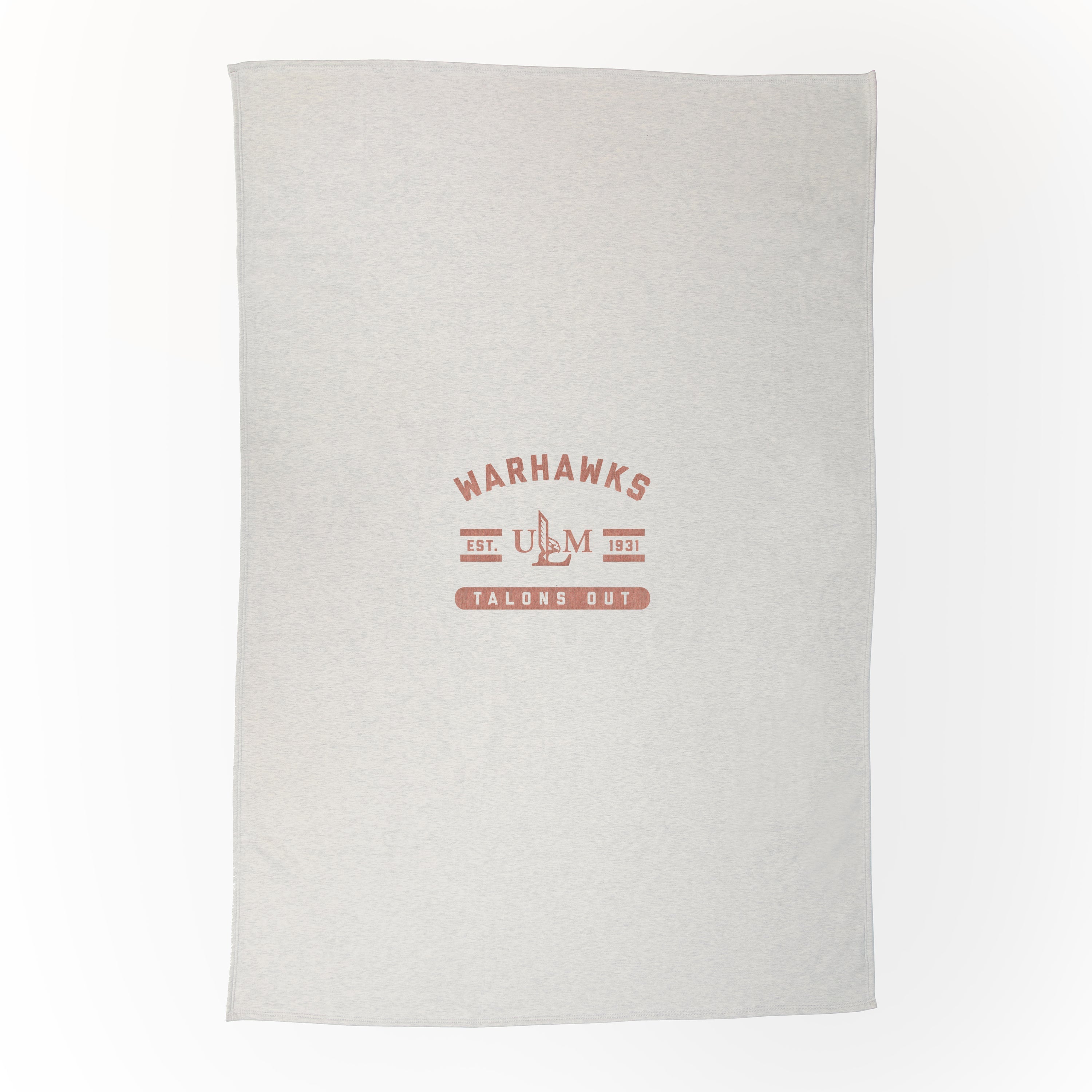 Louisiana Monroe Oatmeal Sweatshirt Blanket