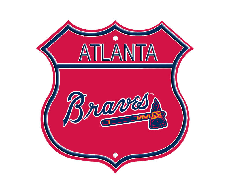 Atlanta Braves Embossed Steel Route Sign